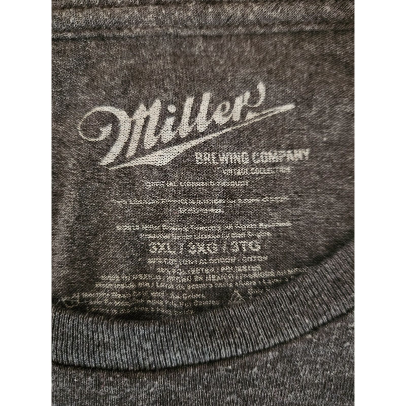 Vintage Miller The Best Milwaukee Heather Dark Gray Short Sleeve T-Shirt 3XL Mens Crew Neck Graphic Print Size US XXL / EU 58 / 5 - 2 Thumbnail