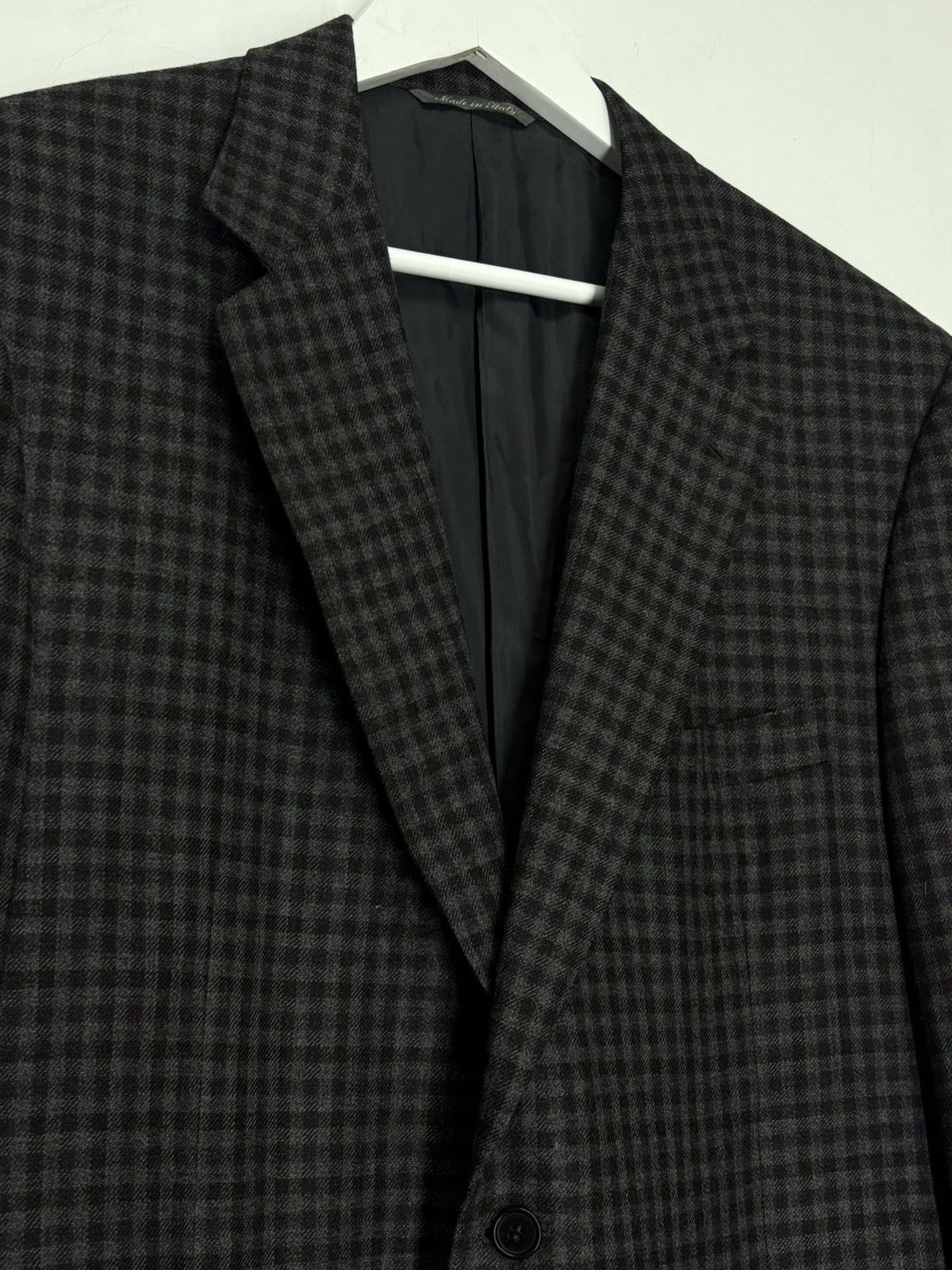 Canali Canali Wool Checkered 2 Button Blazer Jacket Size 54R - 4 Thumbnail