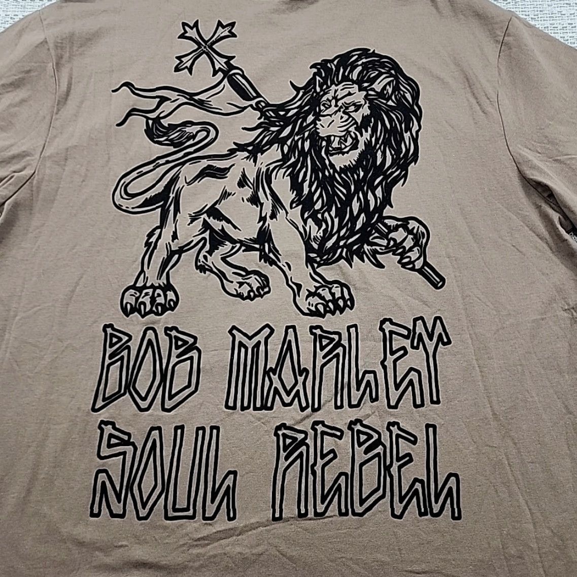 Vintage Bob Marley Shoe Palace Soul Rebel T Shirt Mens L Embossed Logo On Back Size US L / EU 52-54 / 3 - 3 Thumbnail