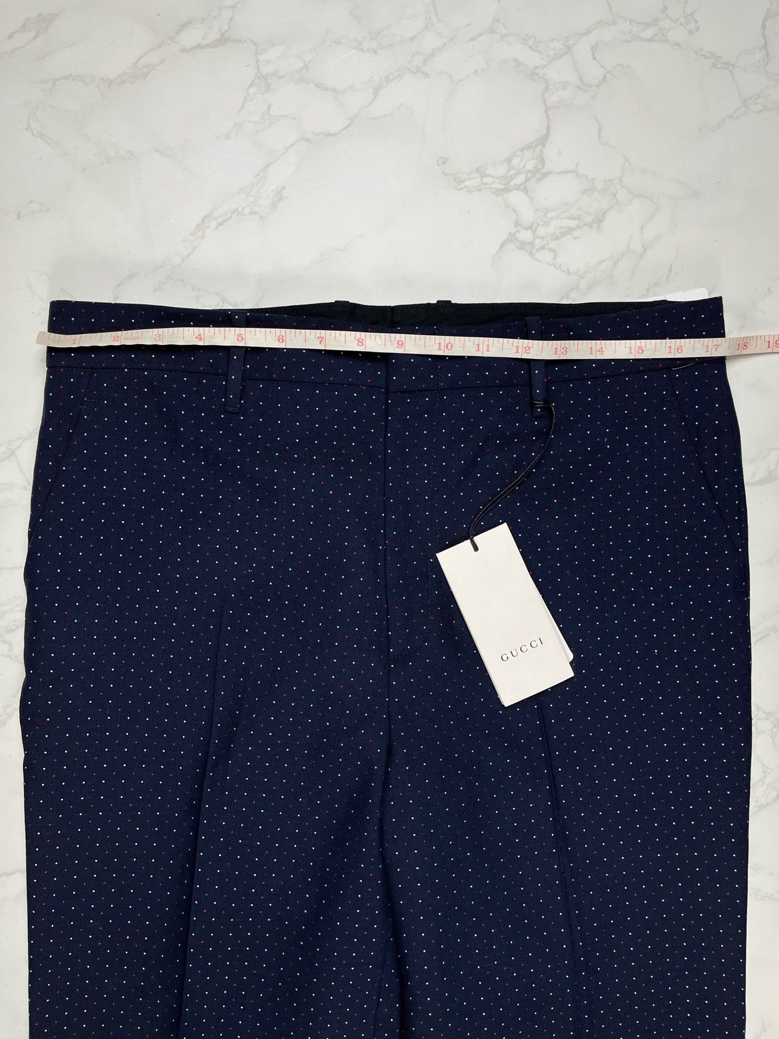 Gucci 🔥75% OFF🔥 [SALE] Gucci Polka Dot Wool Ankle Pants Size 30" / US 8 / IT 44 - 2 Thumbnail