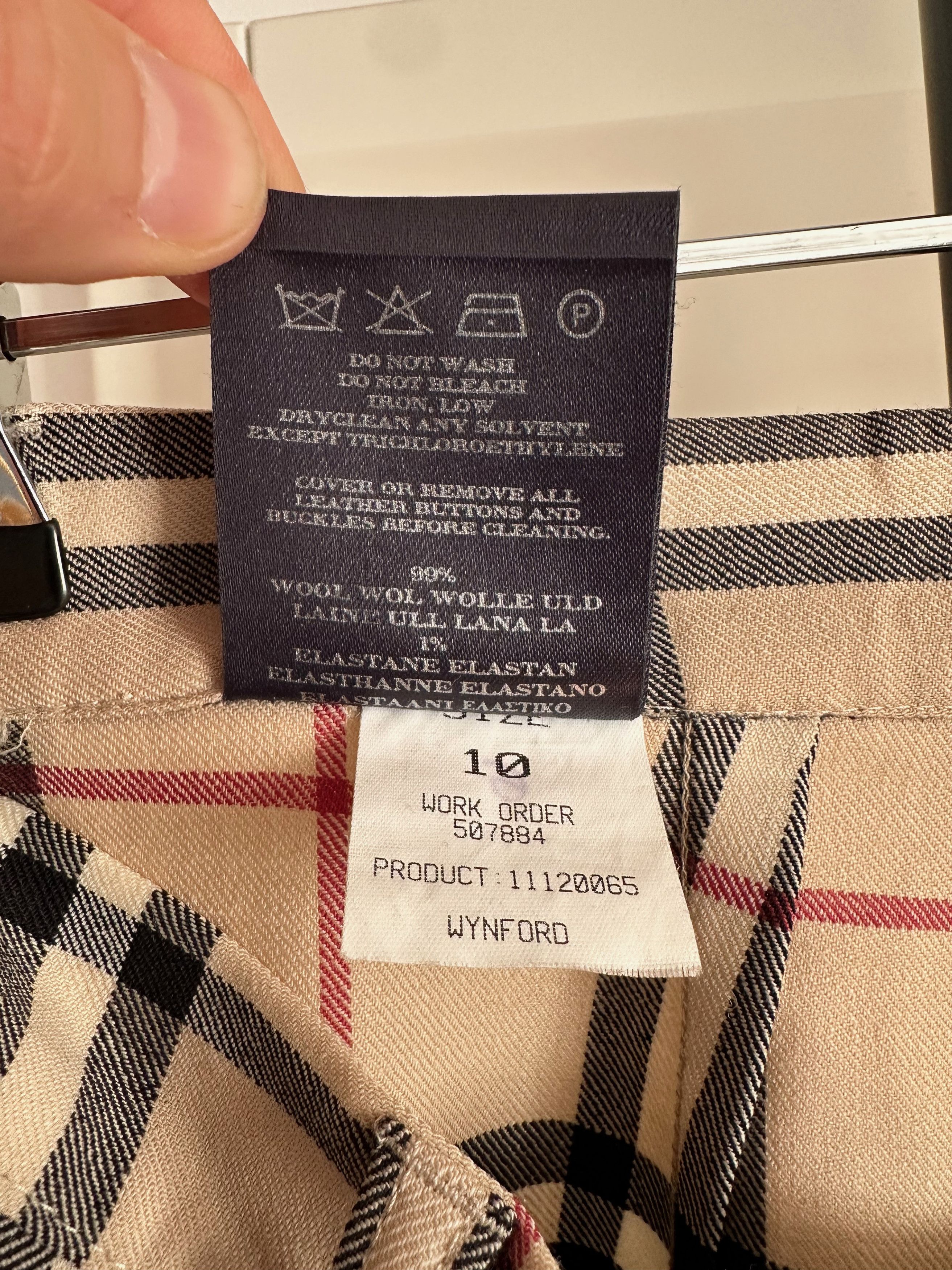 Burberry Vintage BURBERRY nova check plaid trousers wool pants Size 28" / US 6 / IT 42 - 7 Thumbnail