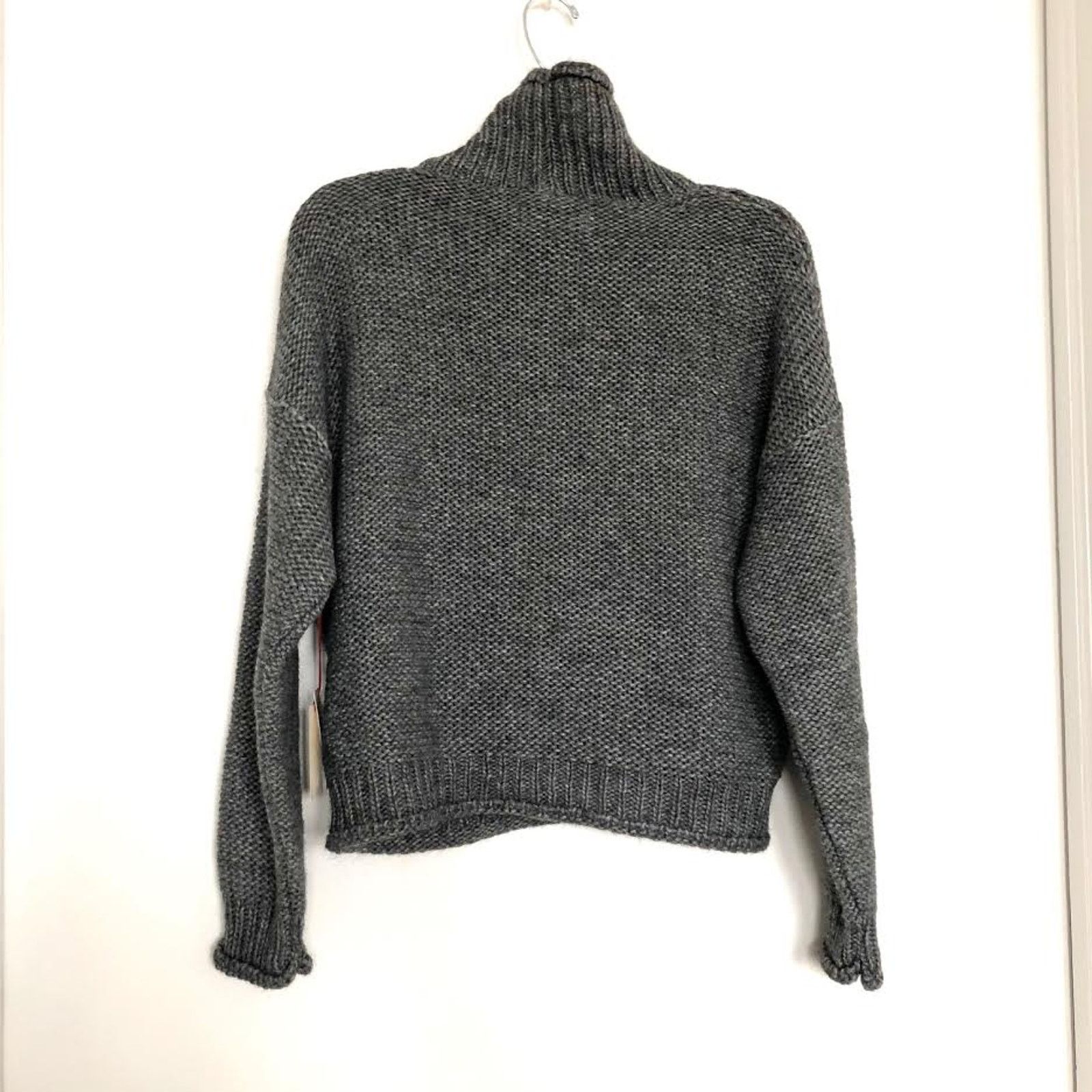 Anthropologie Anthropologie Lottie Sweater Grey Turtleneck Chunky Knit Size XL / US 12-14 / IT 48-50 - 12 Thumbnail
