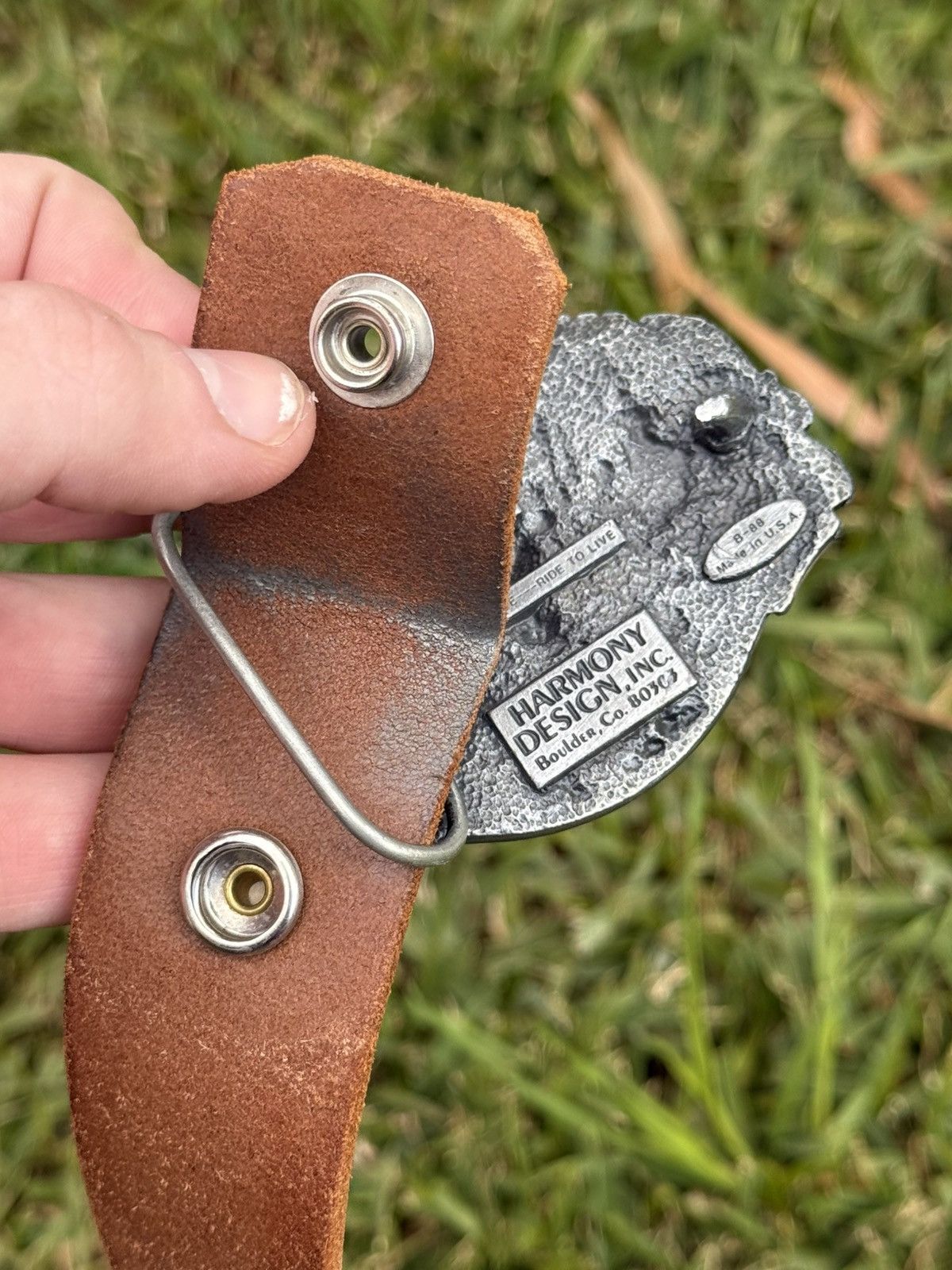 Harley Davidson Harley Davidson Leather Belt Size ONE SIZE - 4 Thumbnail