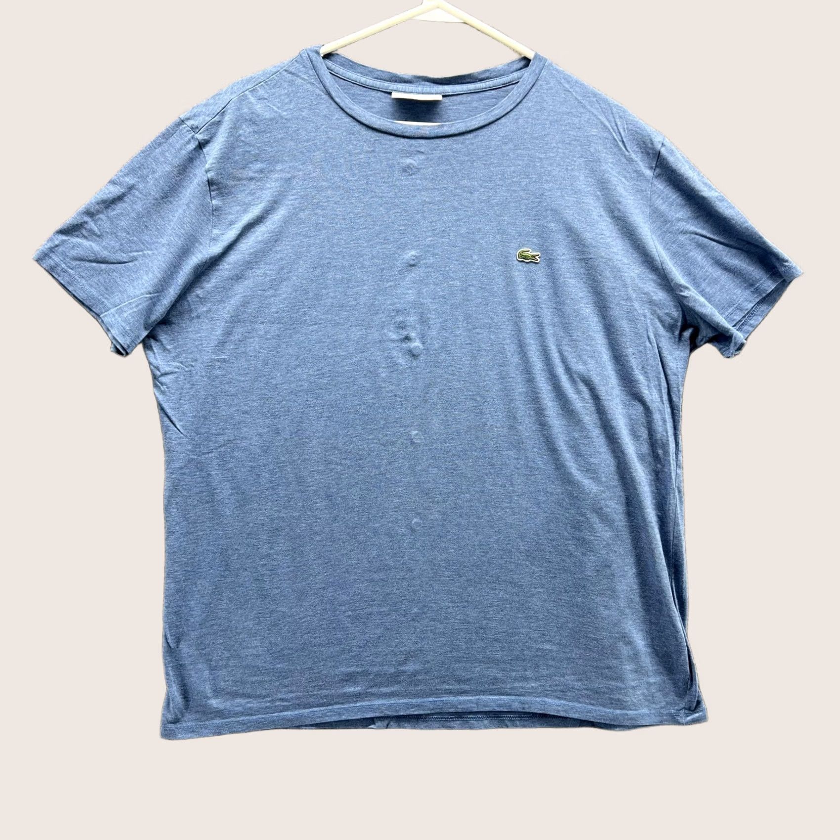 Lacoste Lacoste Shirt Mens XL Blue 100% Pima Cotton Regular Fit Crewneck Logo Tee Size US XL / EU 56 / 4 - 1 Thumbnail