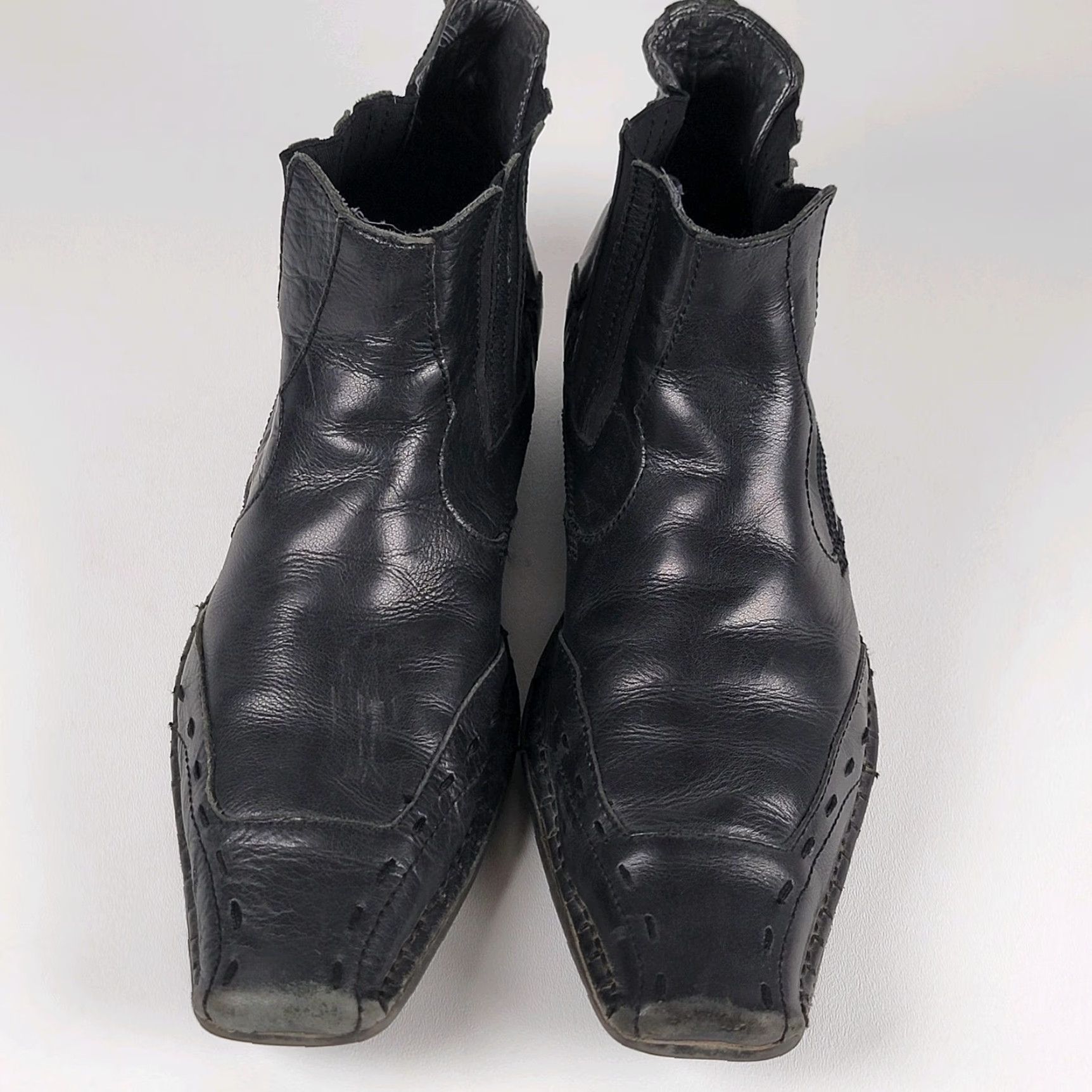 Guess Guess Boots Boots Men’s Size 10.5 Black Distressed Leather Casual Size US 11 / EU 44 - 2 Thumbnail