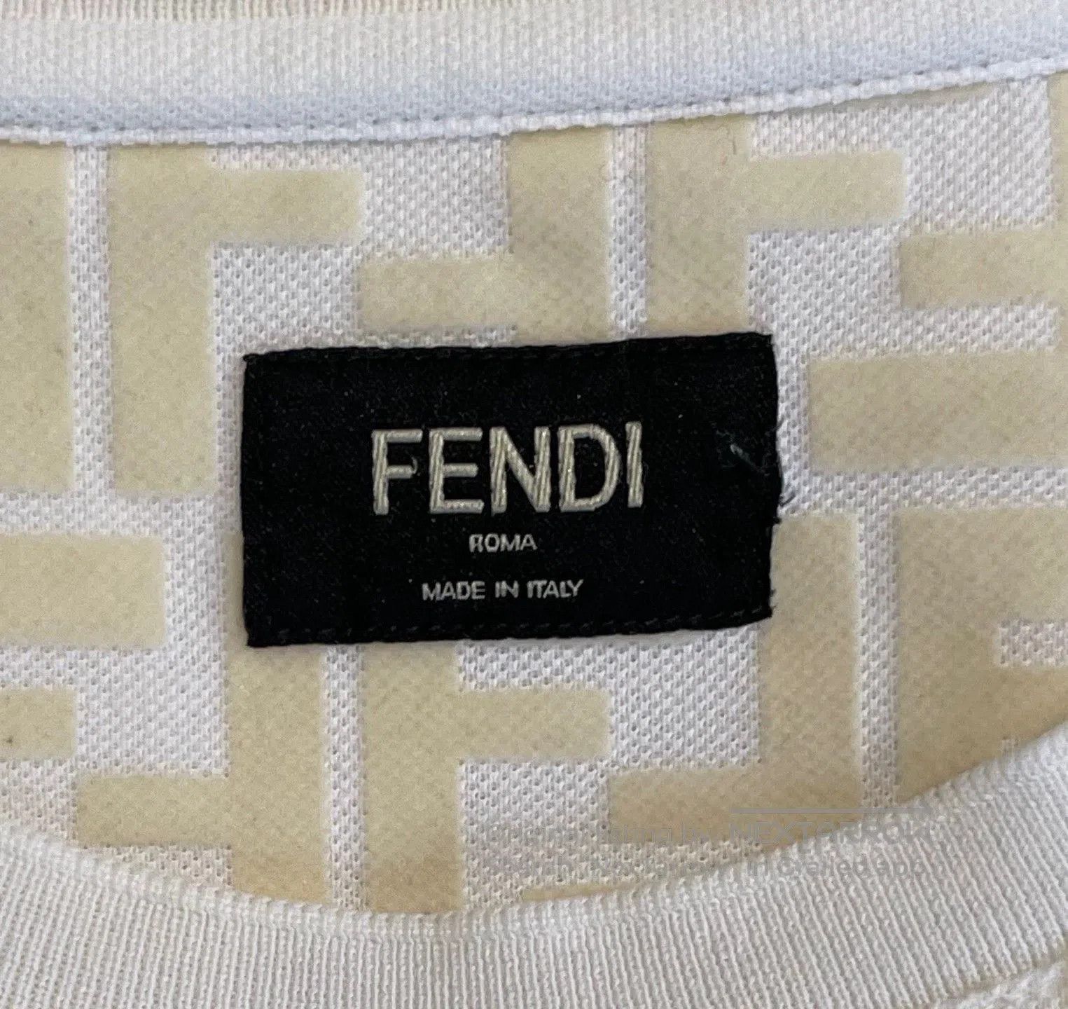 Fendi FENDI Solid Logo Print Short Sleeve T-Shirt. Size US M / EU 48-50 / 2 - 5 Thumbnail