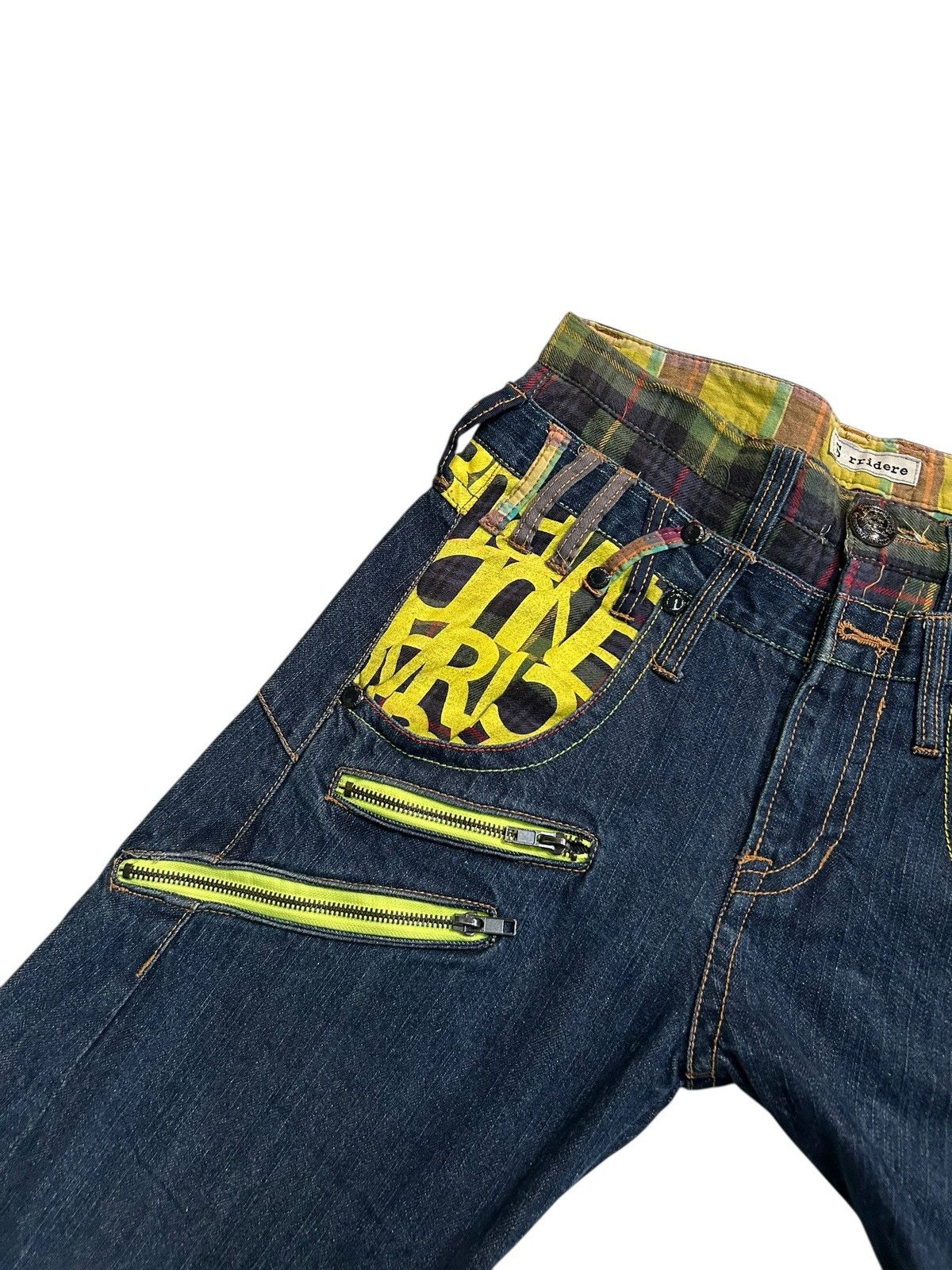 Japanese Brand × Kapital × Vintage Double Waist Japanese Punk Rock Denim Jeans Size US 30 / EU 46 - 5 Thumbnail