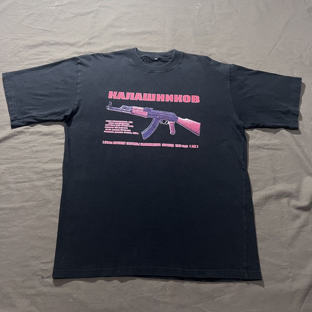 Vintage Vintage Y2K AK47 Kill Tour Promo Tee L Gun military Size US L / EU 52-54 / 3 - 4 Thumbnail