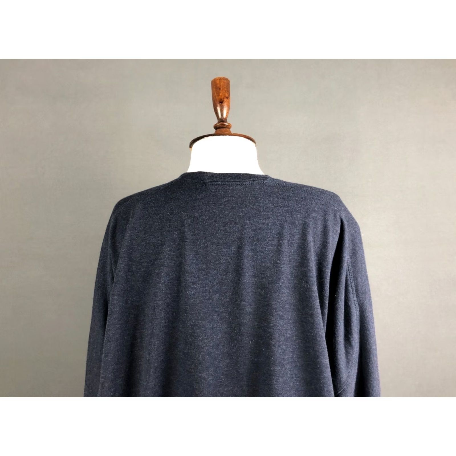 Alexander Wang Alexander Wang T by Alexander Wang Women's Top Blouse Long Sleeve Round Neck Blue M Polyester Rayon Jersey Casual Regular Fit Womens Size M / US 6-8 / IT 42-44 - 4 Thumbnail