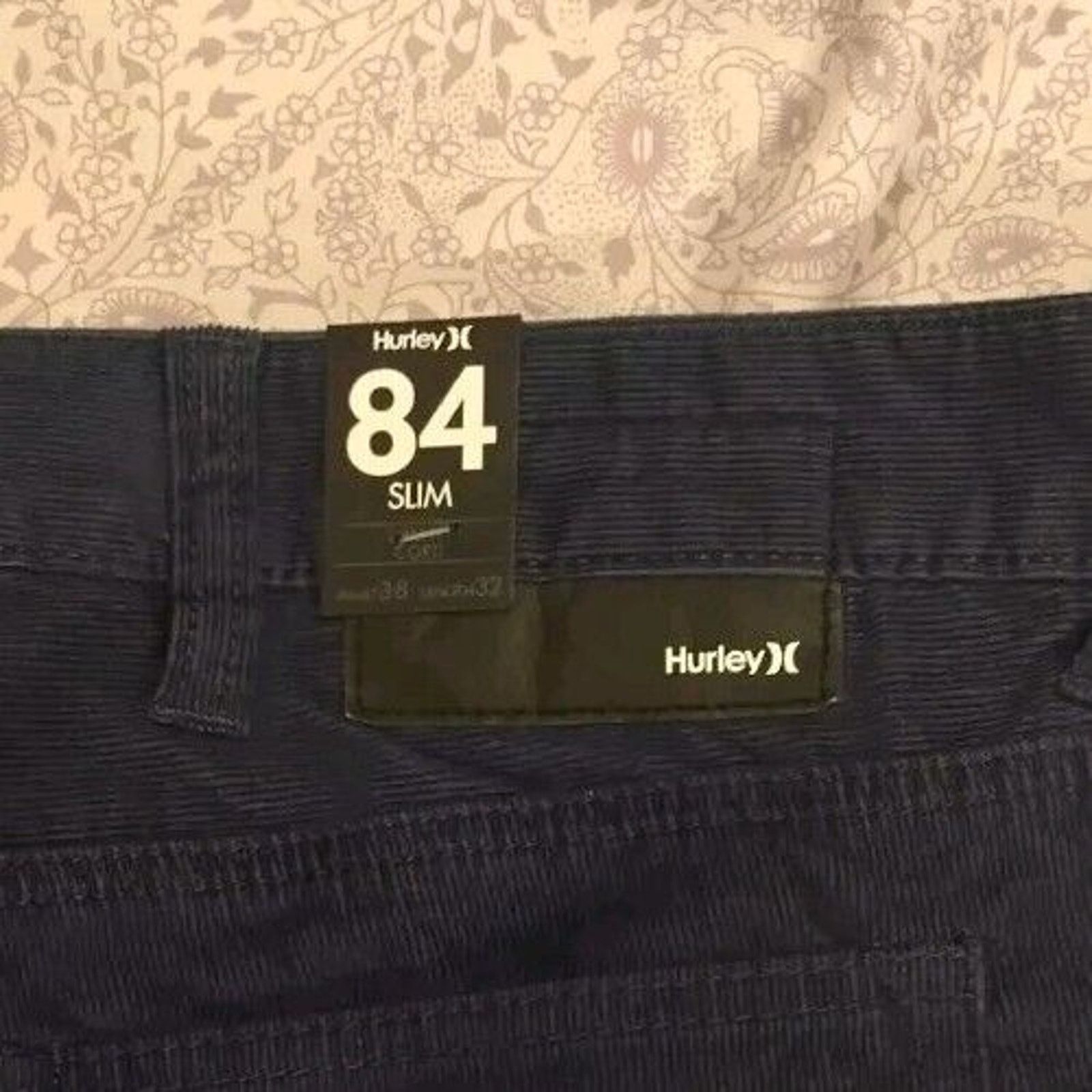 Hurley Hurley '84 Slim Fit Corduroy Pants 38x32 Blue Straight Leg Size US 38 / EU 54 - 8 Thumbnail