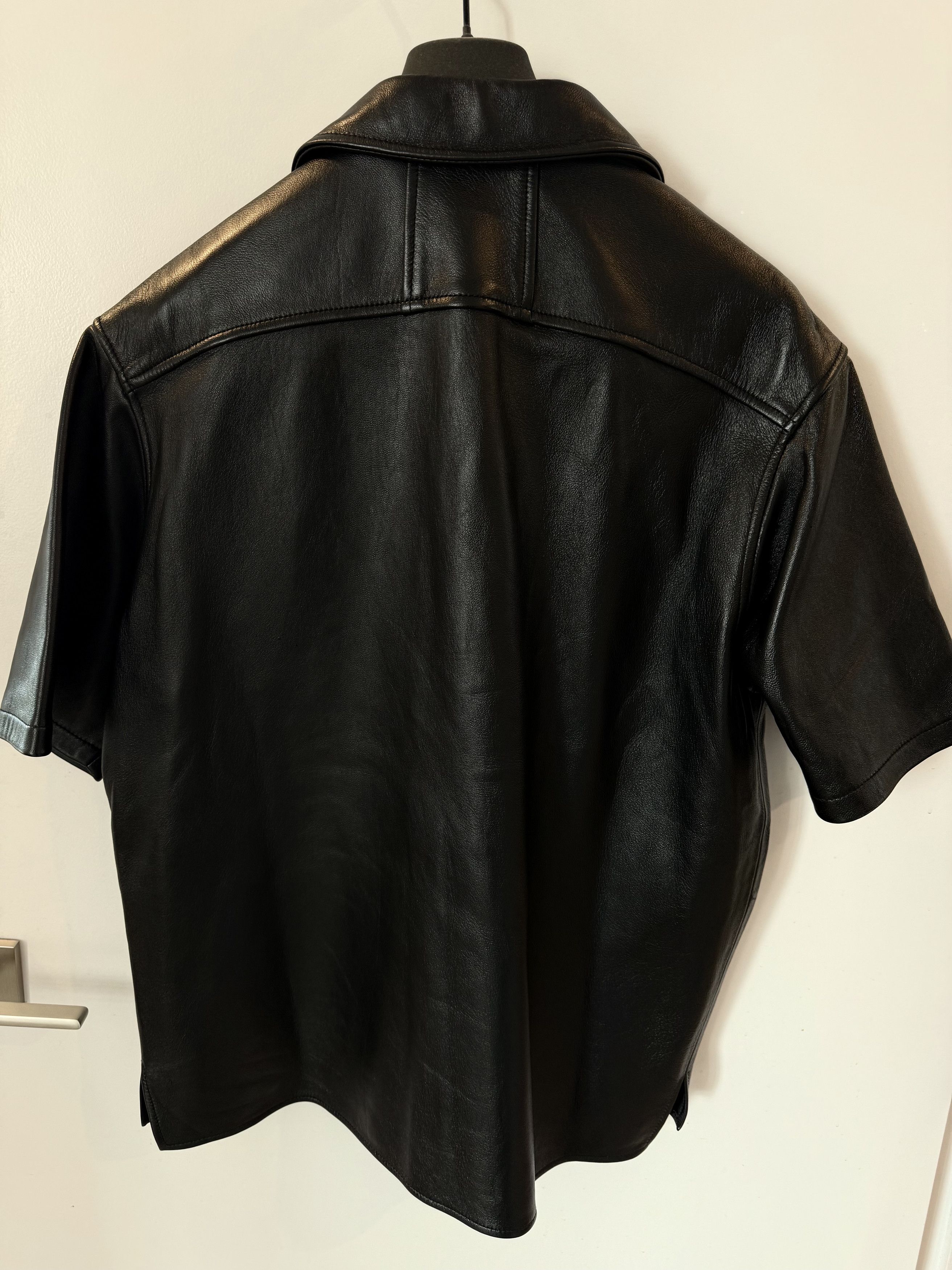 Rhude RHUDE Leather Short Sleeve Button Up - M Size US M / EU 48-50 / 2 - 7 Thumbnail
