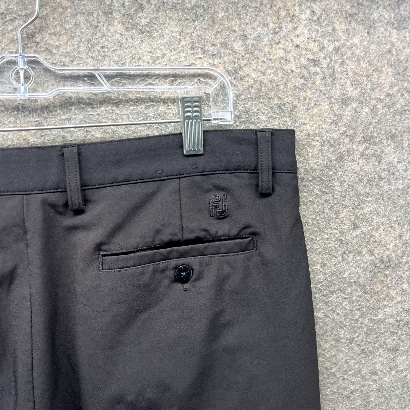Footjoy FootJoy Shorts Mens 36 Black Golf Chino Stretch Performance 11 Inseam Casual Size US 36 / EU 52 - 4 Thumbnail