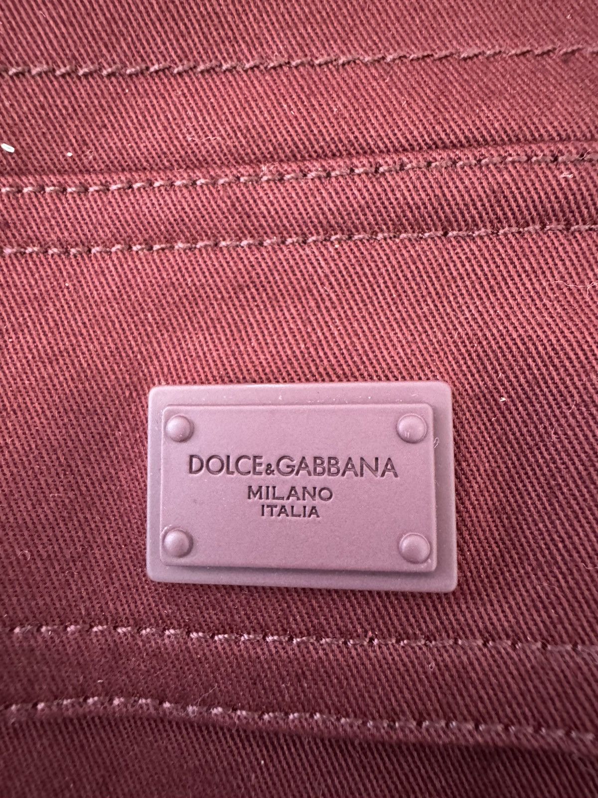 Dolce & Gabbana Dolce & Gabbana cotton overshirt with tag in Bordeaux Size US L / EU 52-54 / 3 - 4 Thumbnail