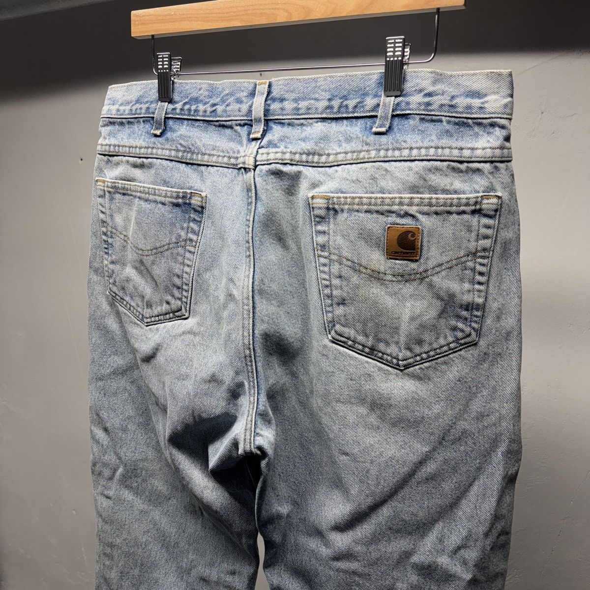 Carhartt Carhartt Thrashed Faded Distressed Jeans ERD Grunge Chrome Size US 36 / EU 52 - 3 Thumbnail