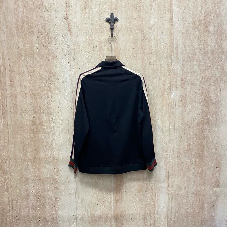 Gucci Gucci Black striped string letter logo jacket 2505-Nextarro Size US M / EU 48-50 / 2 - 2 Thumbnail