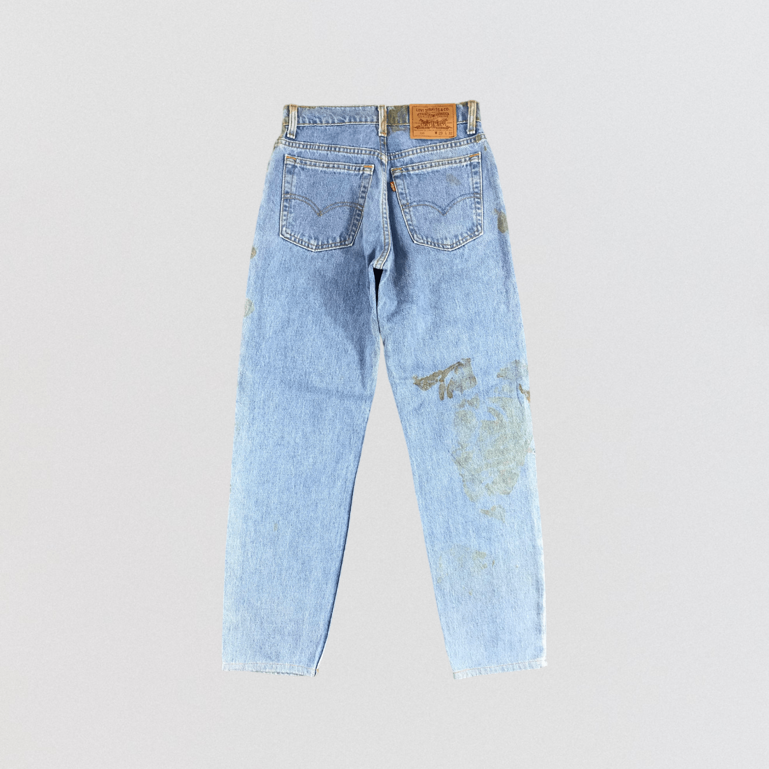 Levi's Vintage 90s Blue Wash Levis 610 Jeans-JM1405 Size US 27 - 2 Thumbnail