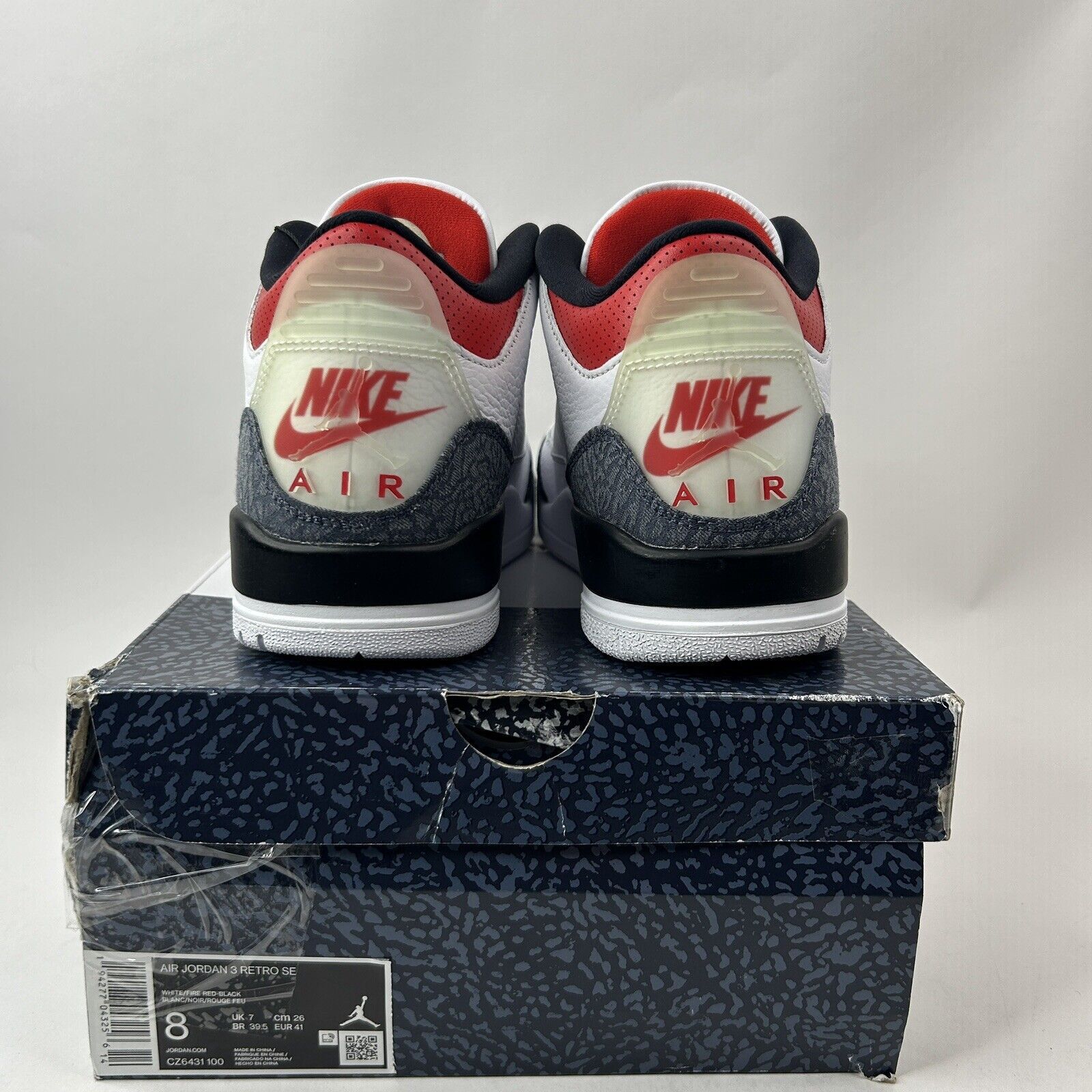 Nike Nike Air Jordan 3 Retro SE “Fire Red/Denim” 2024 Size US 8 / EU 41 - 4 Thumbnail