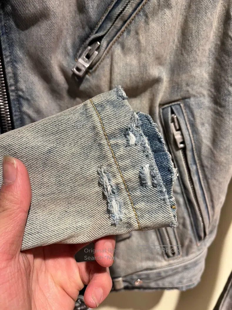 Amiri Amiri Size S Blue motorcycle jacket Size US S / EU 44-46 / 1 - 4 Thumbnail