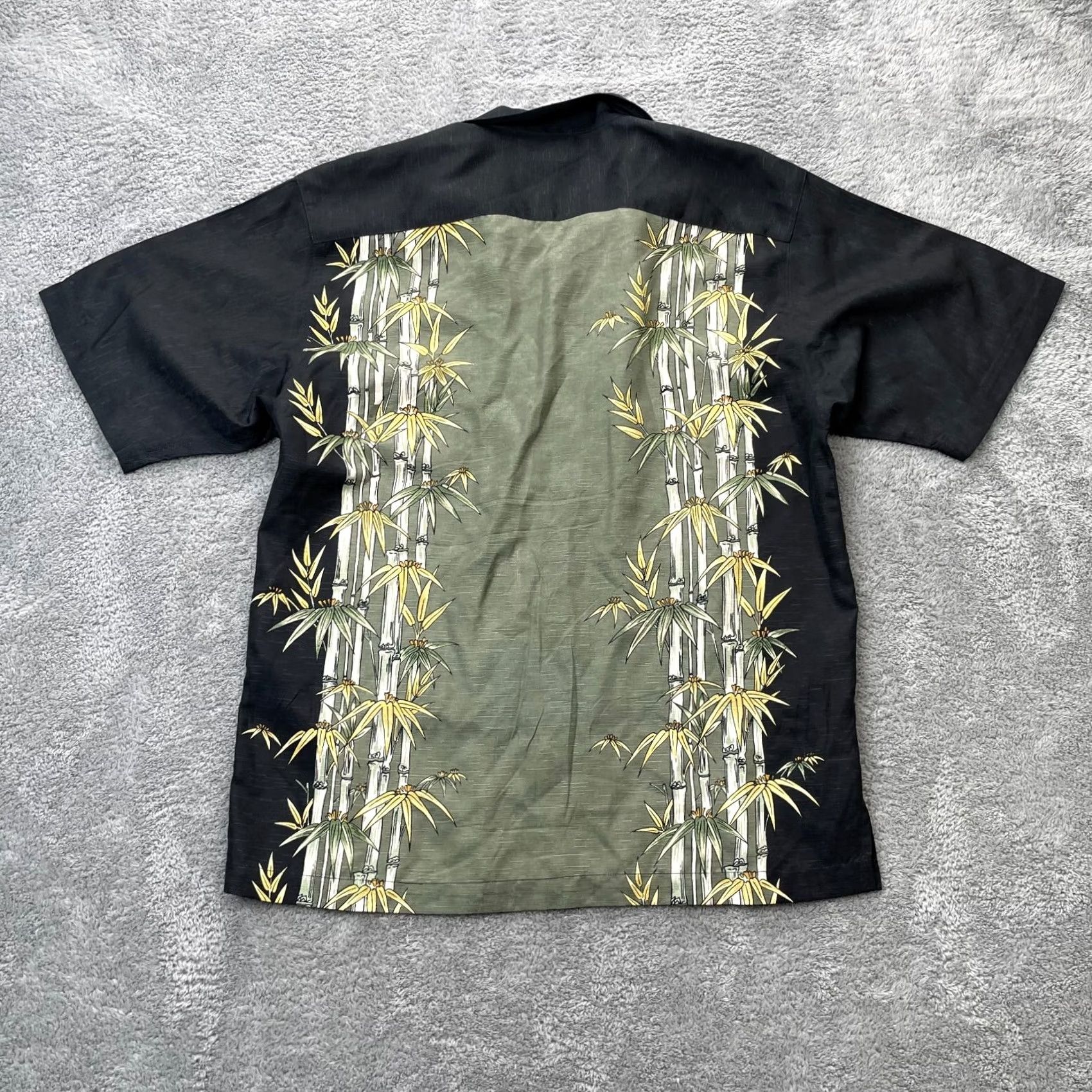 Tommy Bahama Tommy Bahama Shirt Mens Small Black Bamboo Tree Print Hawaiian Silk Button Up Size US S / EU 44-46 / 1 - 6 Thumbnail