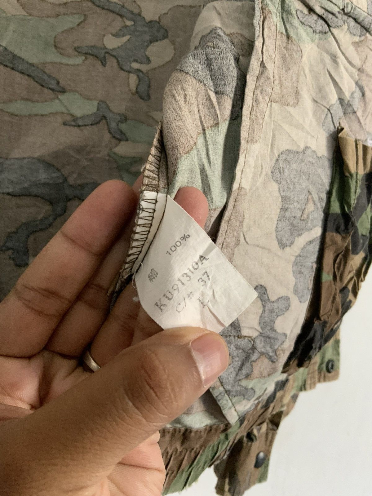 Japanese Brand Camouflage Woodland Tactical Bondage Military Jacket Size US L / EU 52-54 / 3 - 18 Thumbnail