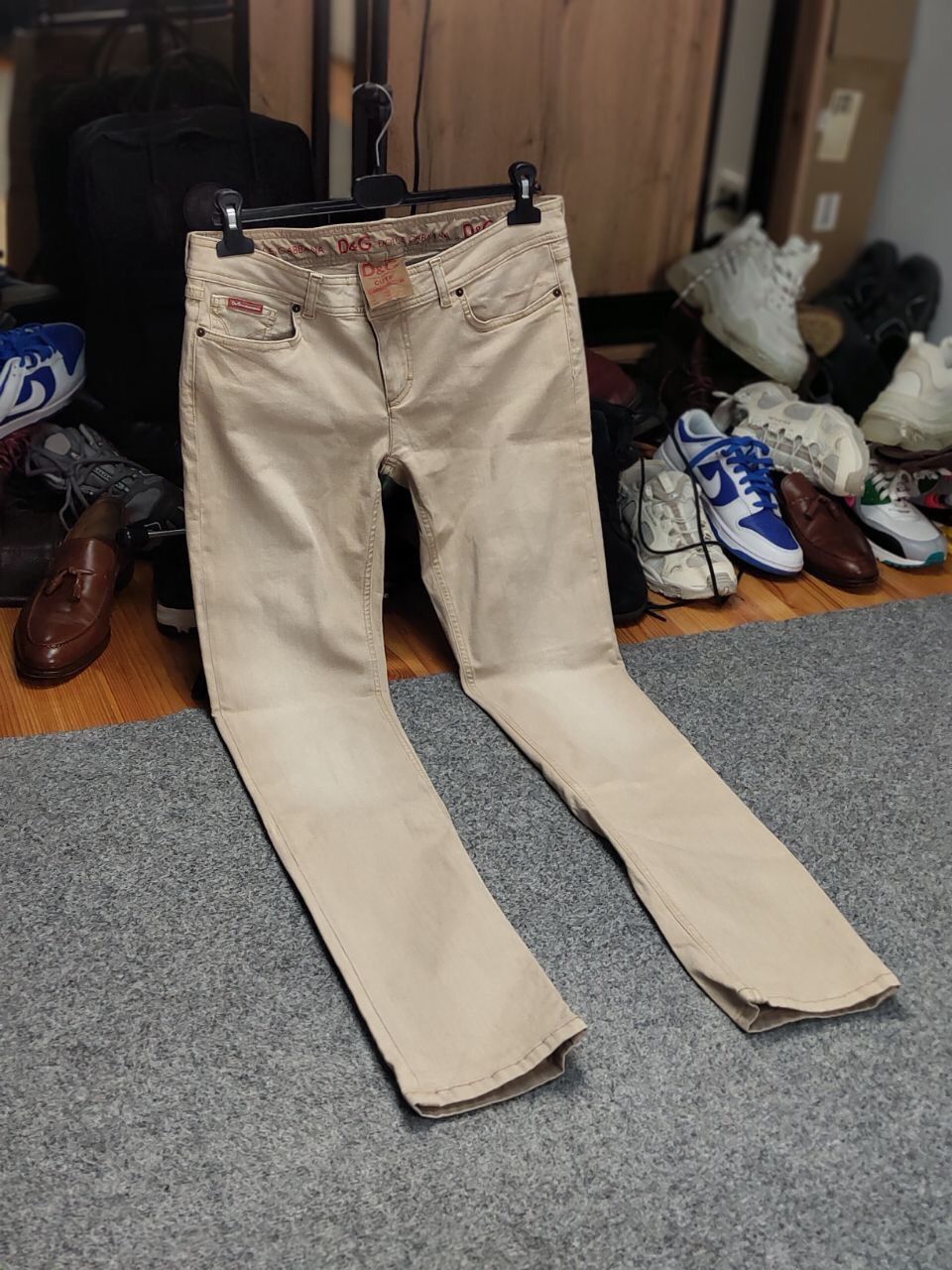 Dolce & Gabbana Vintage 90's Dolce & Gabbana amazing Beige denim tight Jeans Size 30" / US 8 / IT 44 - 21 Thumbnail