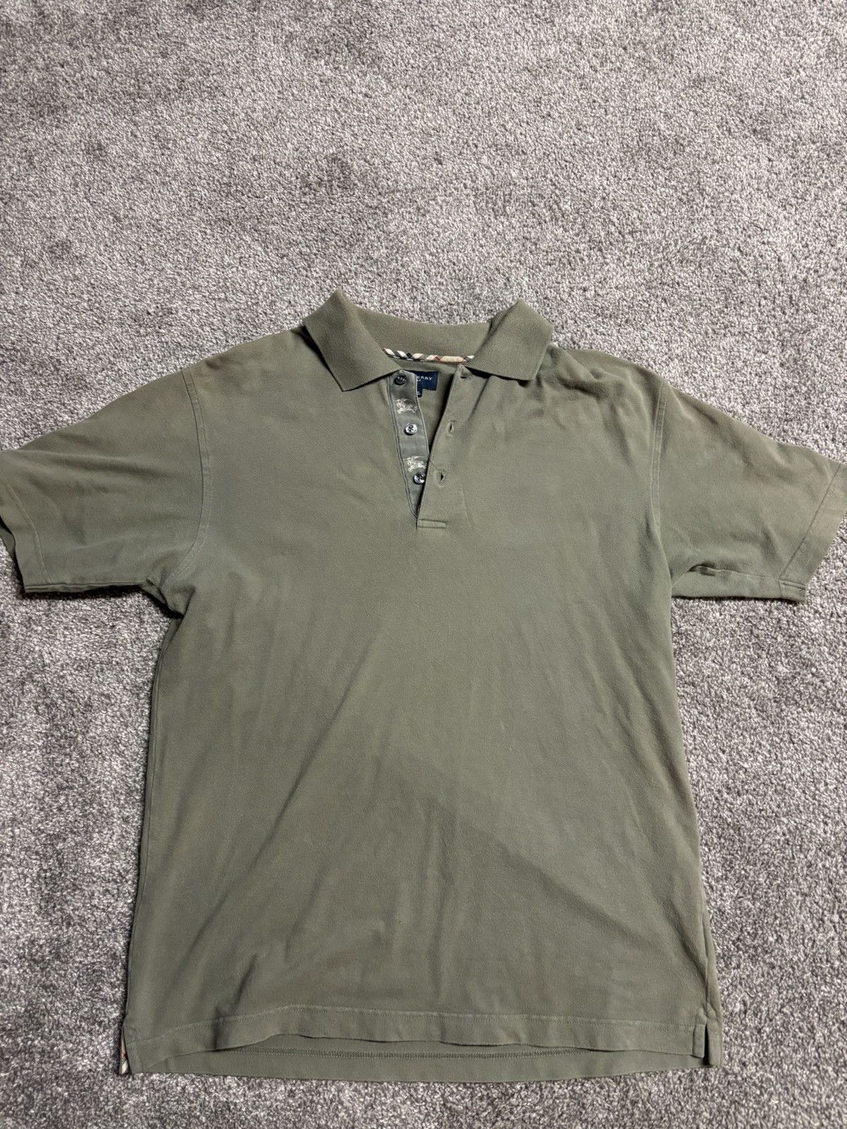 Green Burberry polo