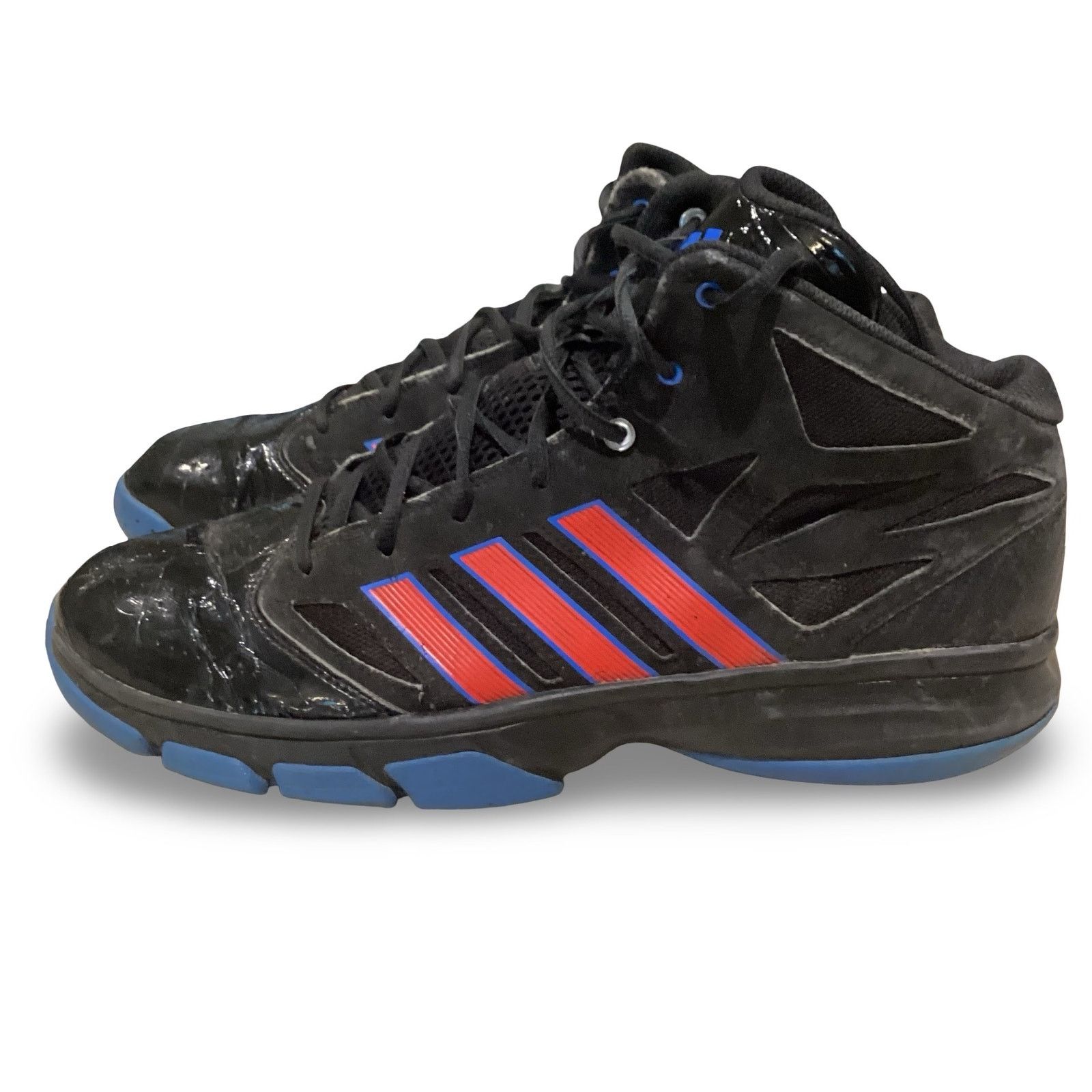 Adidas Adidas Cross 'Em 2 Black/Red/Blue Mens Basketball Shoes Size US 13 / EU 46 - 4 Thumbnail