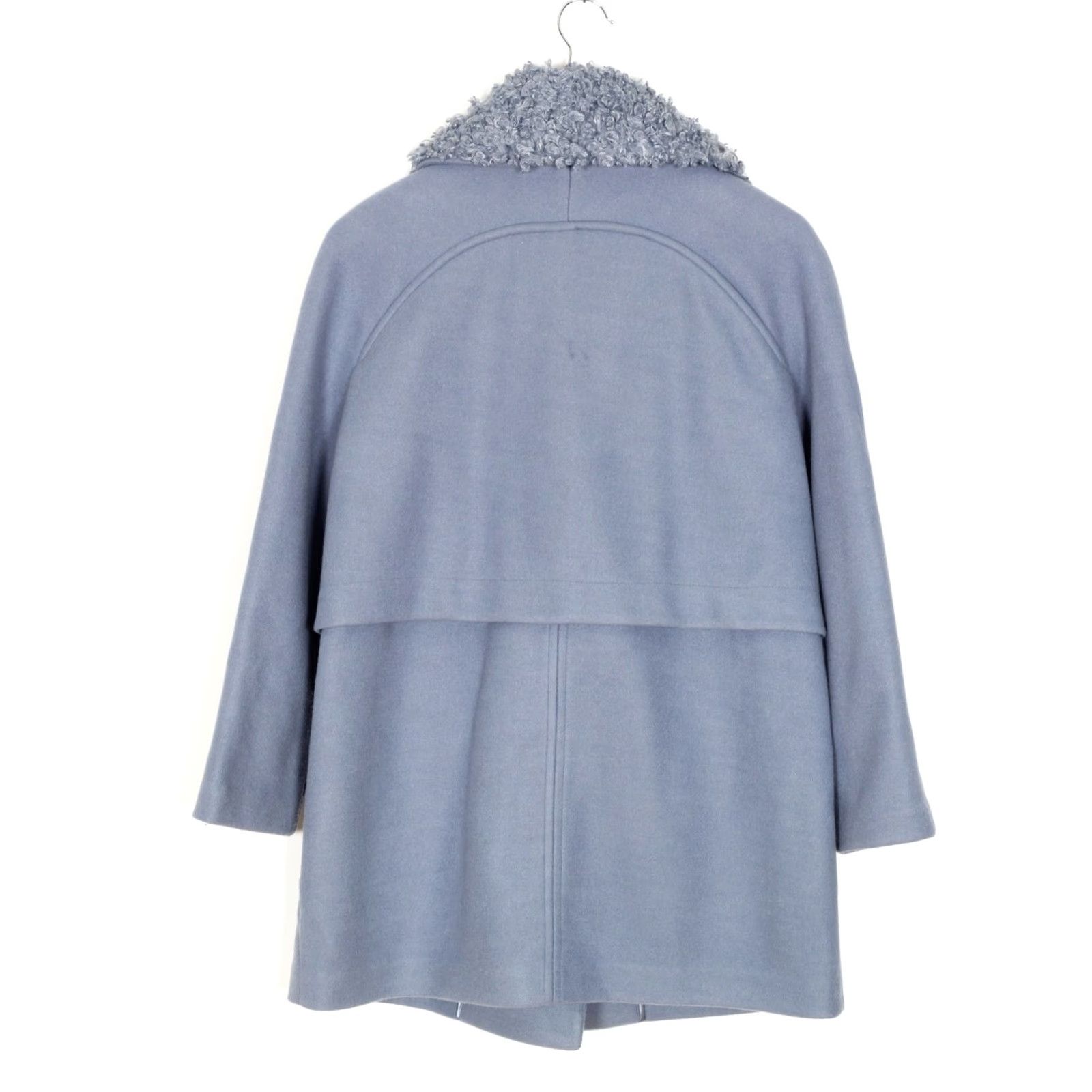Emporio Armani Emporio Armani Collared Wool Blend Coat Jacket Women 44 Blue Wool Blend Coat Women 44 Blue Armani Formal Casual 90s Designer Mens Womens Size M / US 6-8 / IT 42-44 - 4 Thumbnail
