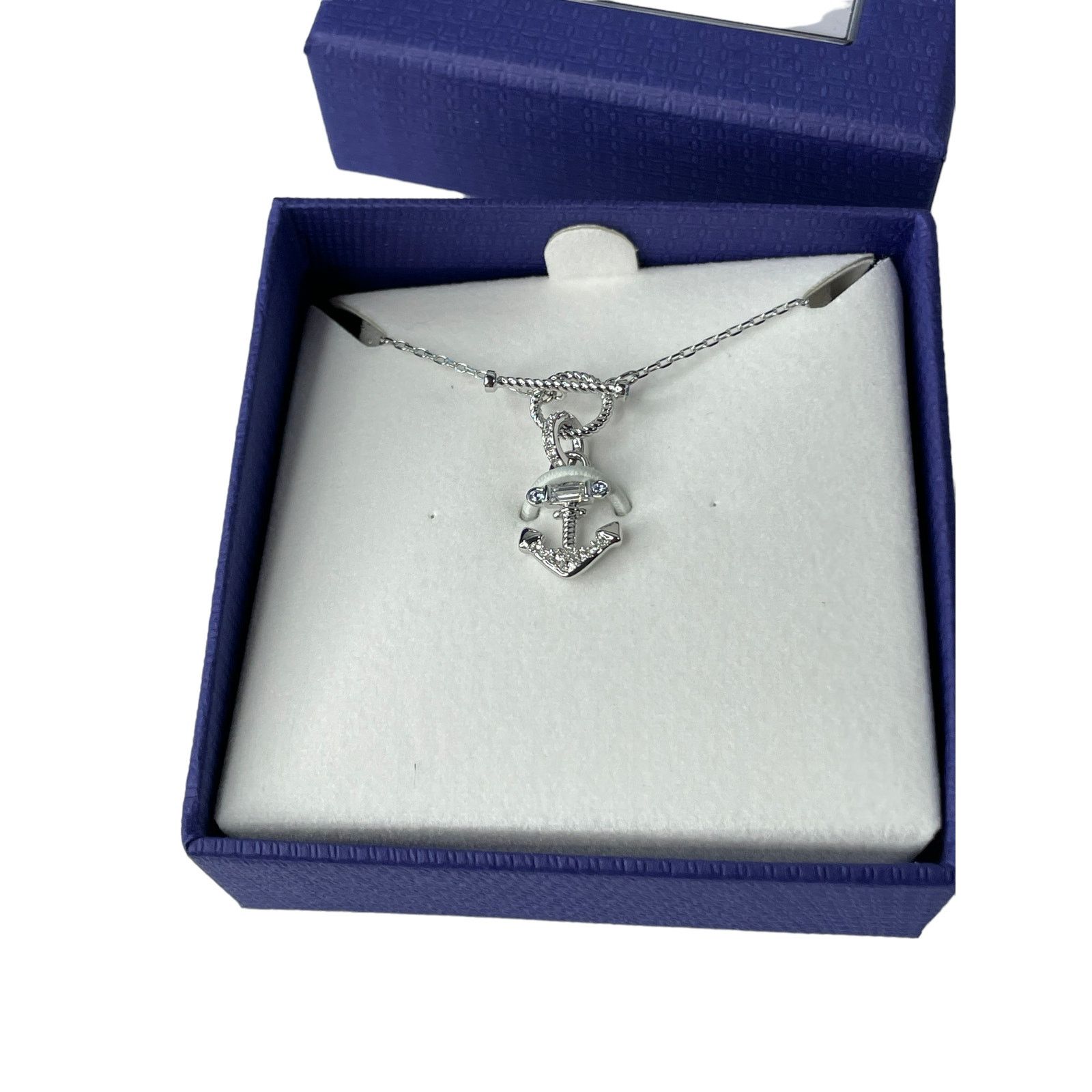 Swarovski Swarovski Travel Exclusive Anchor Rhodium Plated Necklace Size ONE SIZE - 2 Thumbnail