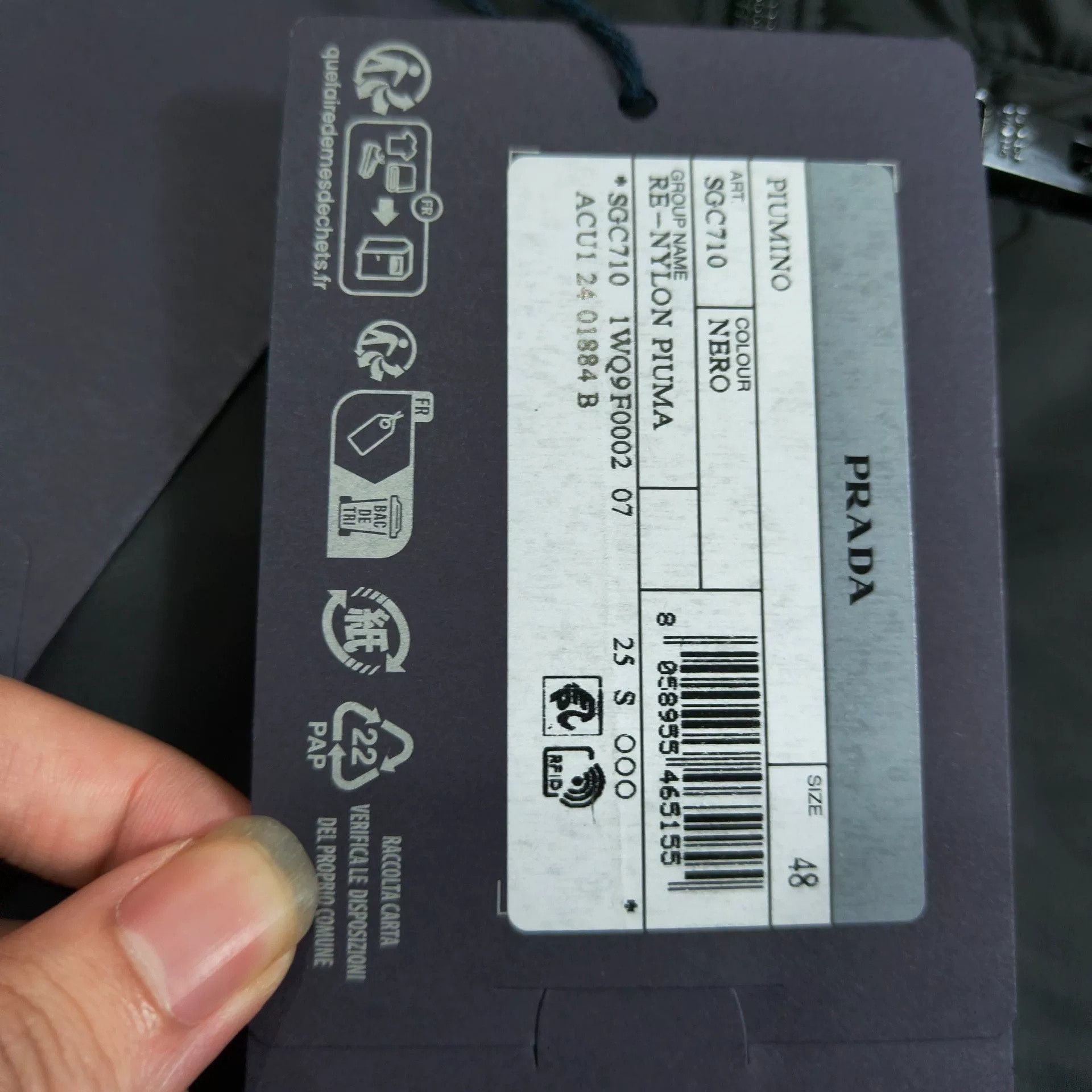 Prada Prada Medium Weight Recycled Nylon Down Jacket Size US M / EU 48-50 / 2 - 6 Thumbnail