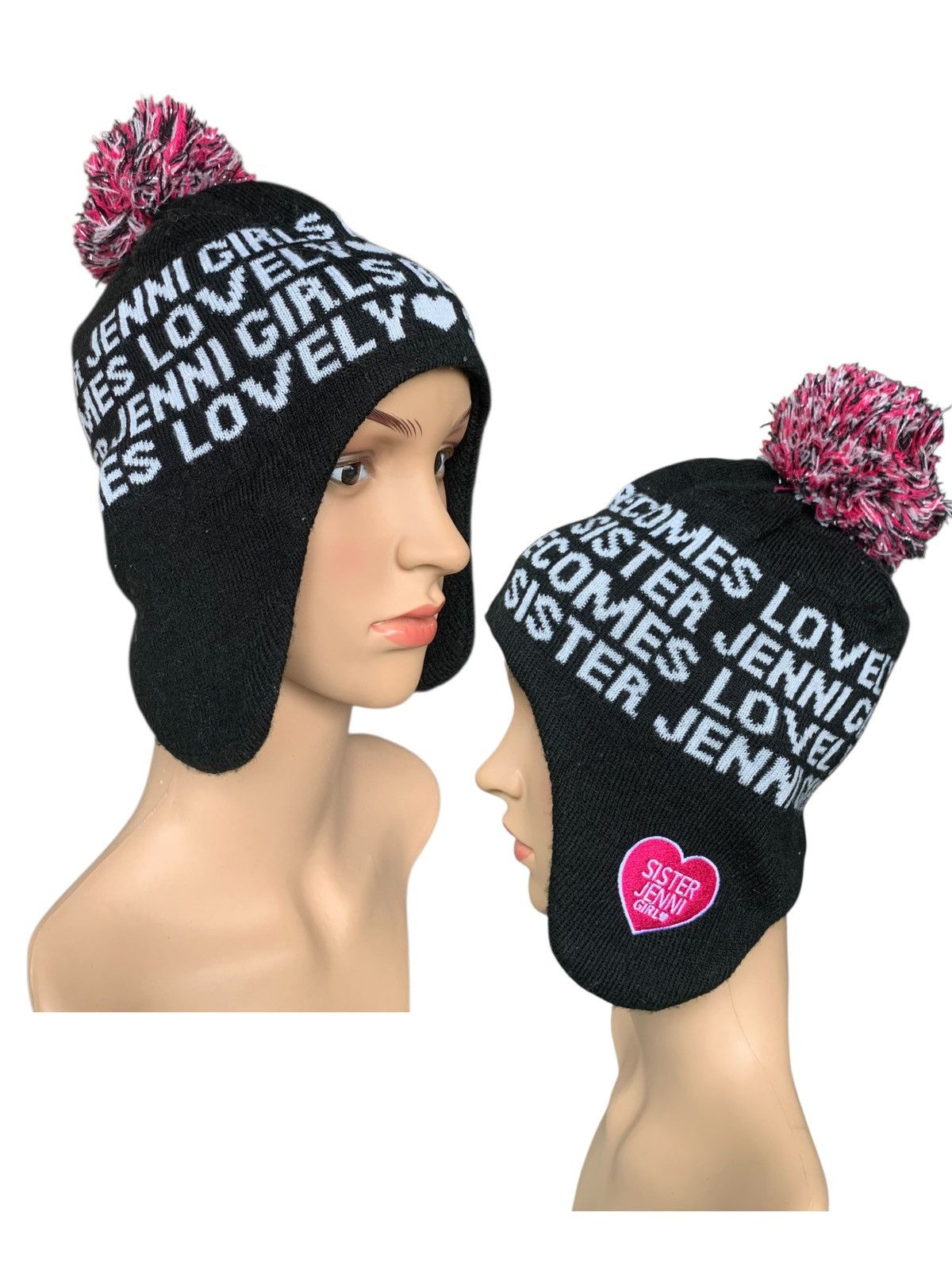 Designer × Japanese Brand × Kapital Jenni Sister Girl knitt Hat EarFlap Size ONE SIZE - 1 Thumbnail