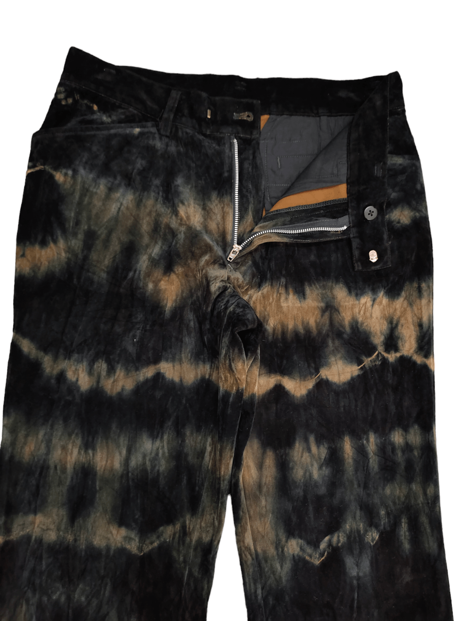 5351 POUR LES HOMMES Flare Pants 5351 Pour Les Homme Tie Dye Bootcut Y2k Size US 31 - 10 Thumbnail