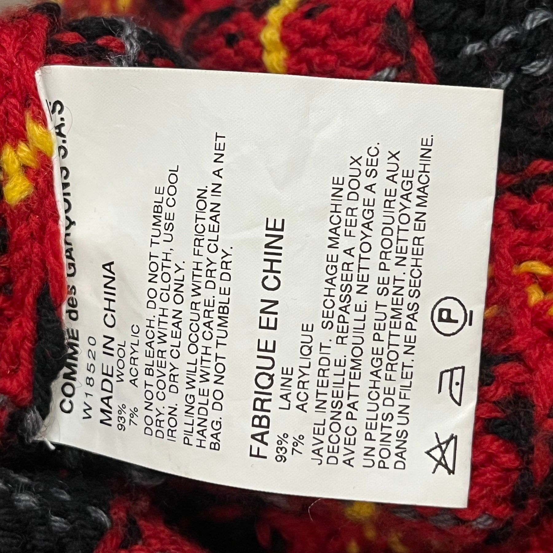 Comme des Garcons SHIRT Archive Low Gauge Wool Knit Sweater Size US S / EU 44-46 / 1 - 4 Thumbnail