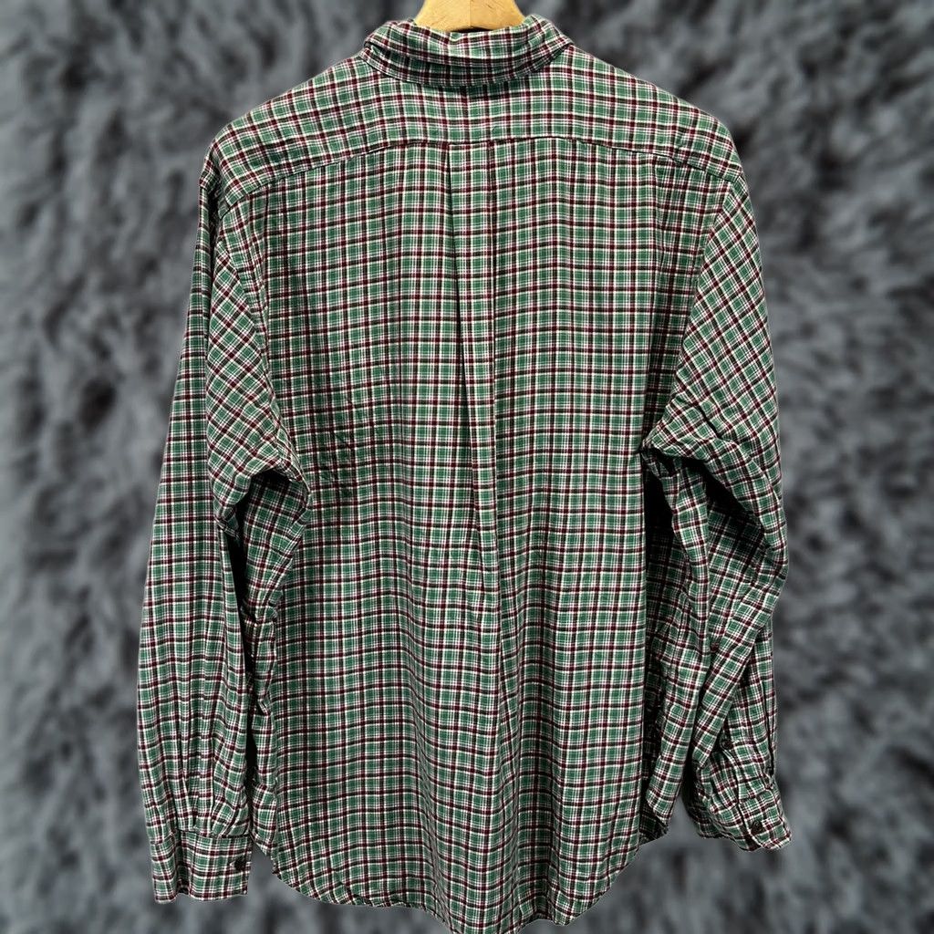 Ralph Lauren Ralph Lauren Button-Down Shirt Mens XL Green Red Plaid Classic Fit Pony Size US XL / EU 56 / 4 - 1 Thumbnail