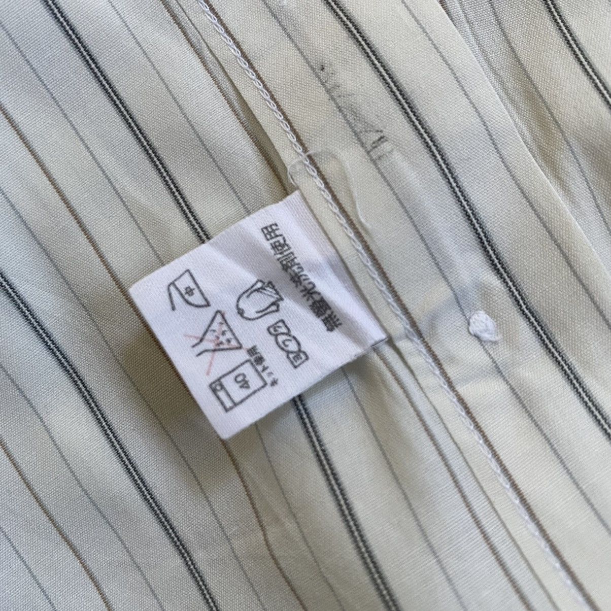 Issey Miyake Vintage Issey Miyake Vertical Stripe Long Sleeve Shirt Size US M / EU 48-50 / 2 - 4 Thumbnail