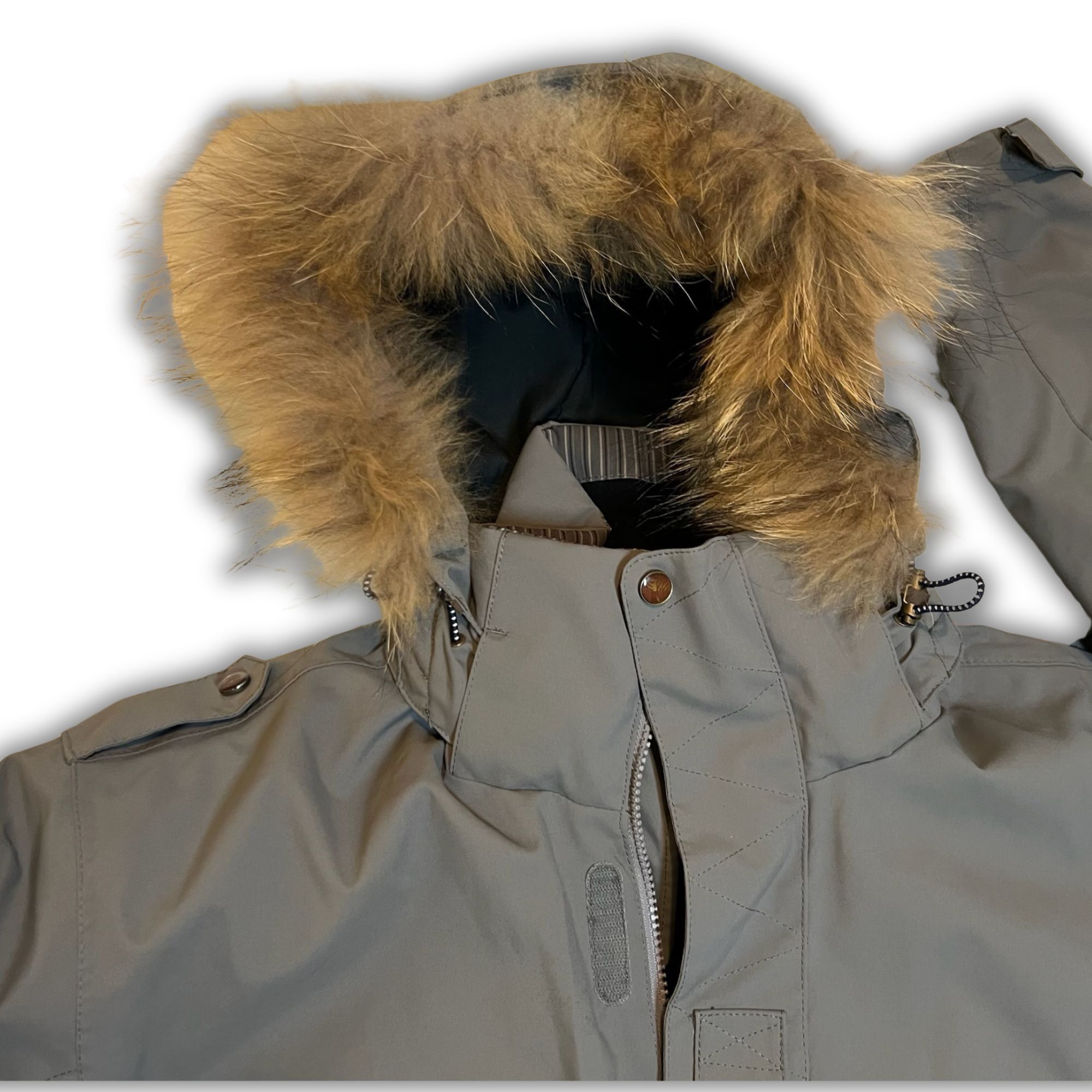 DNA DNA All Terrain Ski Jacket XL Gray W/ Faux Fur Hood Adjustab Size US XL / EU 56 / 4 - 5 Thumbnail