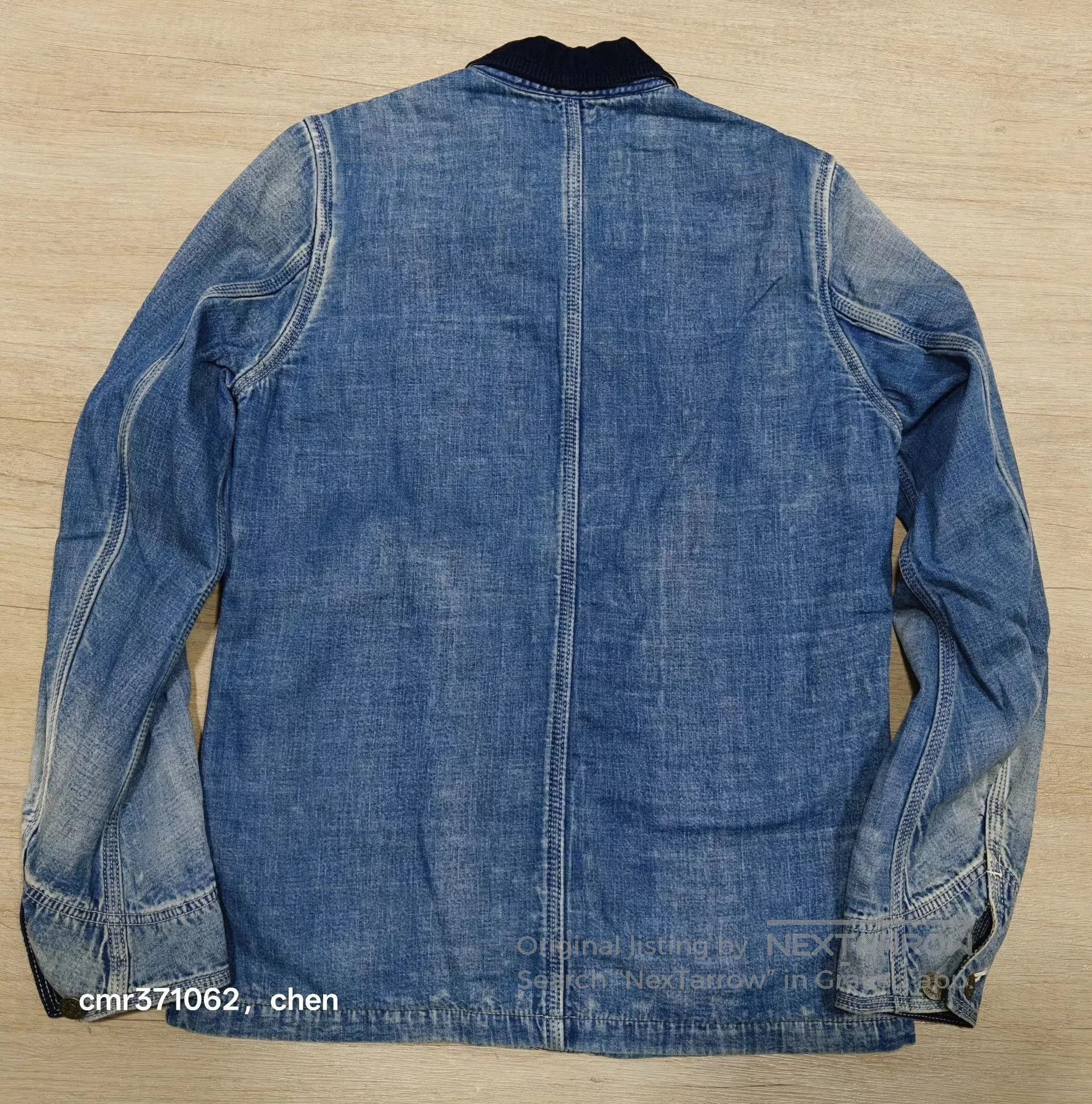 Visvim Blue Denim Jacket with Corduroy Collar - Size S. Size US S / EU 44-46 / 1 - 6 Thumbnail
