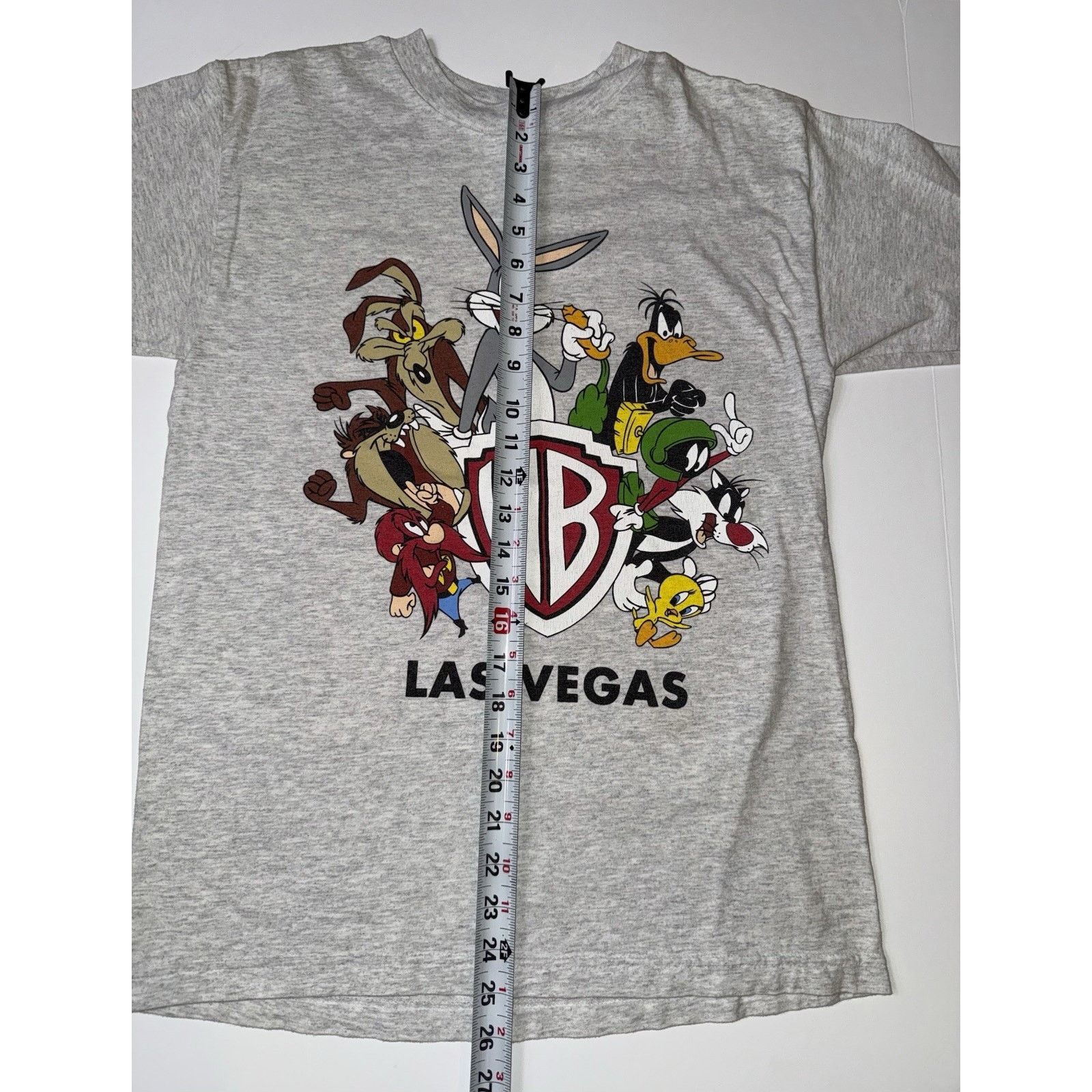 Warner Bros 1995 Warner Bros Looney Tunes Las Vegas USA T-Shirt Grey S Size US S / EU 44-46 / 1 - 3 Thumbnail