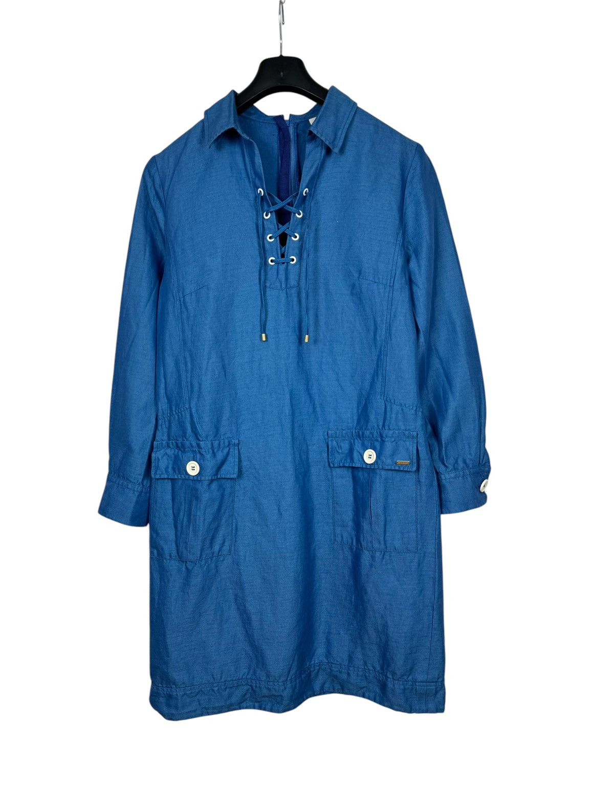 Bogner Sonia Bogner Shirt Dress Cotton Silk Linen size L Size L / US 10 / IT 46 - 13 Thumbnail