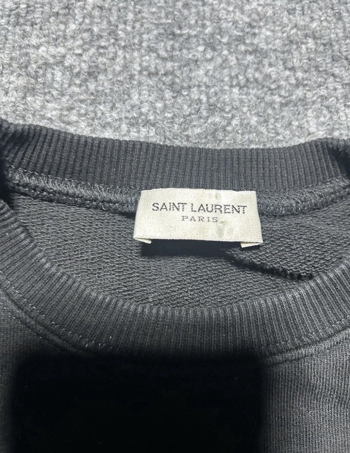 Saint Laurent Paris SAINT LAURENT Black Crewneck Constellation Womens Sweatshirt Size M / US 6-8 / IT 42-44 - 3 Thumbnail