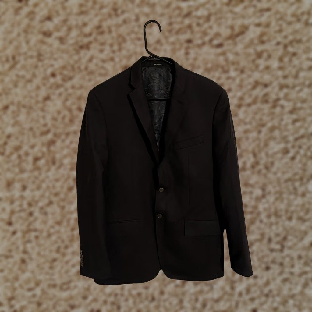 Joseph Abboud Joseph Abboud Blazer Jacket - Navy Slim Fit Wool 40L Two-Button Long Jacket Men's 40L Blue Size 40R - 1 Thumbnail