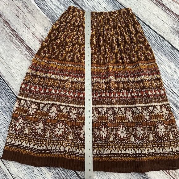 Vintage Vintage Alfred Dunner Pleated Midi Skirt Size 34" / US 12 / IT 48 - 8 Thumbnail