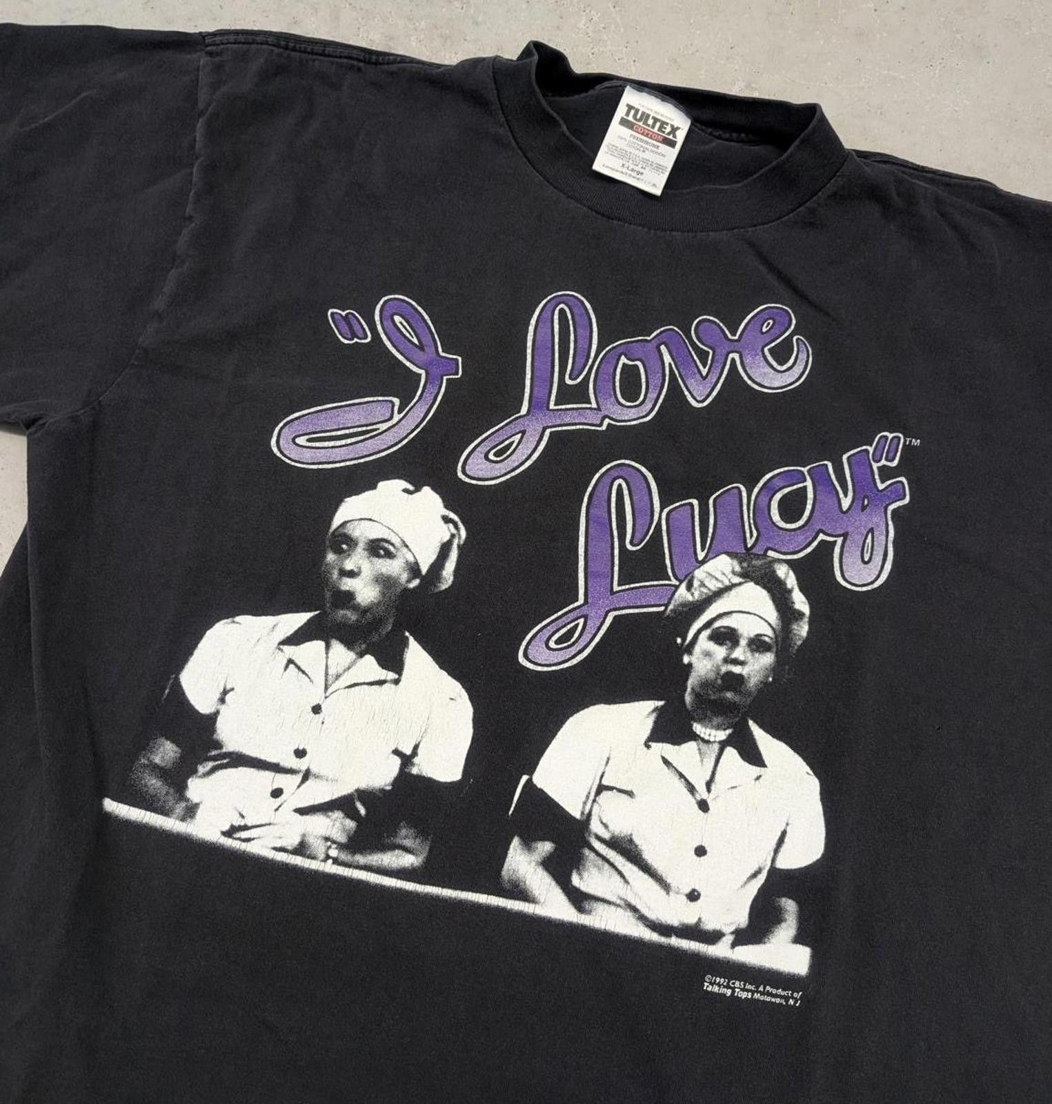Tultex Vintage 1992 I Love Lucy Tv Show Promo t-shirt Size US XL / EU 56 / 4 - 2 Thumbnail