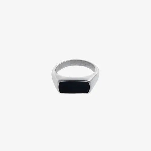 VIBE Fashion Black Square Men's Ring Size ONE SIZE - 1 Thumbnail