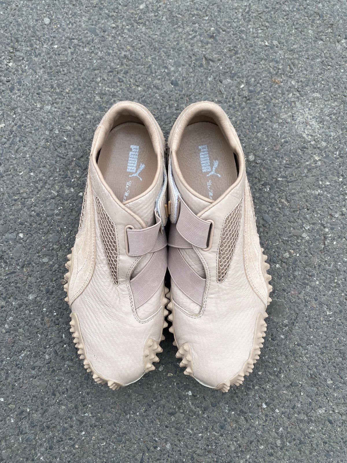 Puma × Vintage Puma mostro pale pink leather bubble sole trainers Size US 9 / IT 39 - 2 Thumbnail