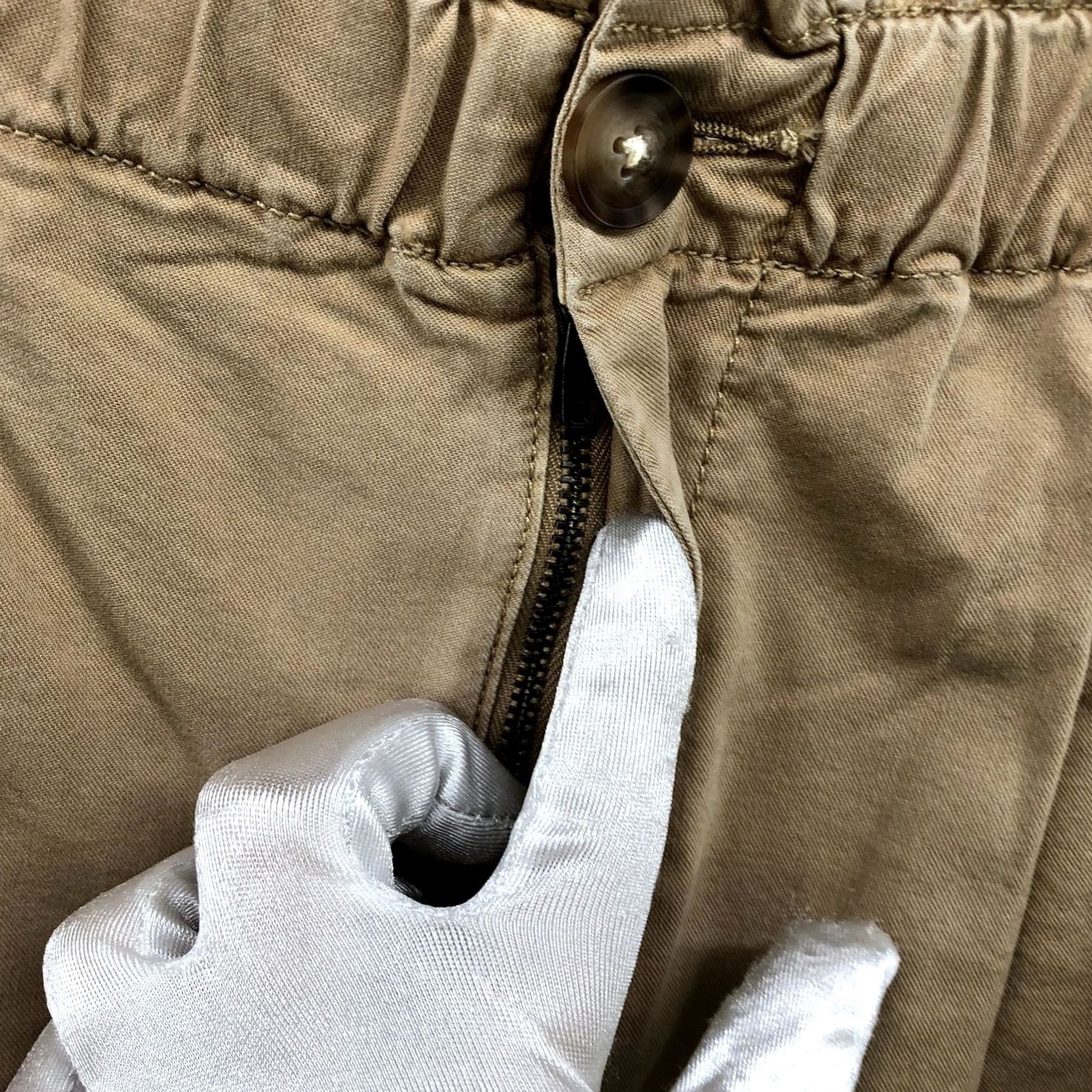 Loft Loft Chino Shorts Womens L Beige High Rise Relaxed Size 36" / US 14 / IT 50 - 3 Thumbnail