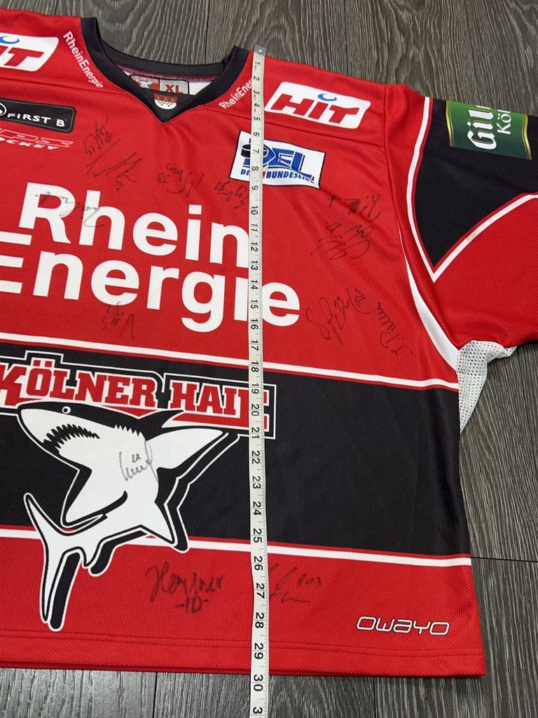 NHL Owayo Kolner Haie #35 Andreas RENZ Signed Ice Hockey Jersey Size US XL / EU 56 / 4 - 9 Thumbnail