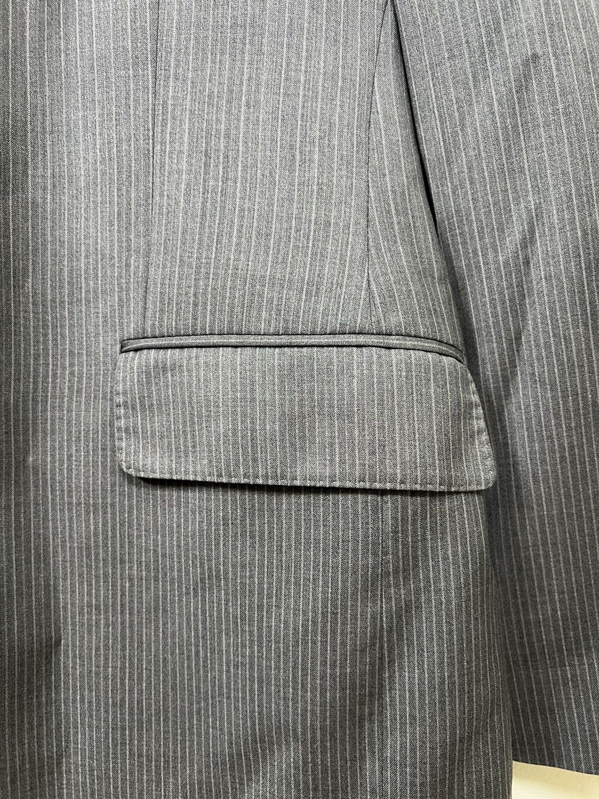 Ermenegildo Zegna Grey Striped Vintage Ermenegildo Zegna Blazer Size 38R - 12 Thumbnail