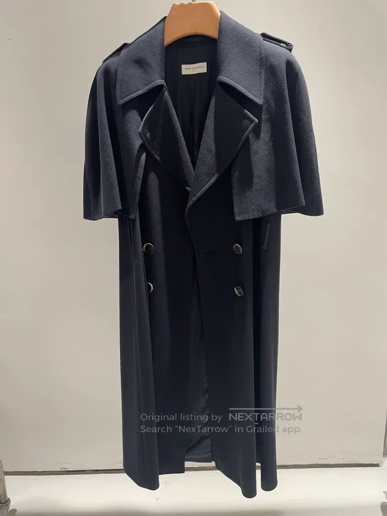 Dries Van Noten Dries Van Noten Wool Cape Trench Coat Size S / US 4 / IT 40 - 3 Thumbnail
