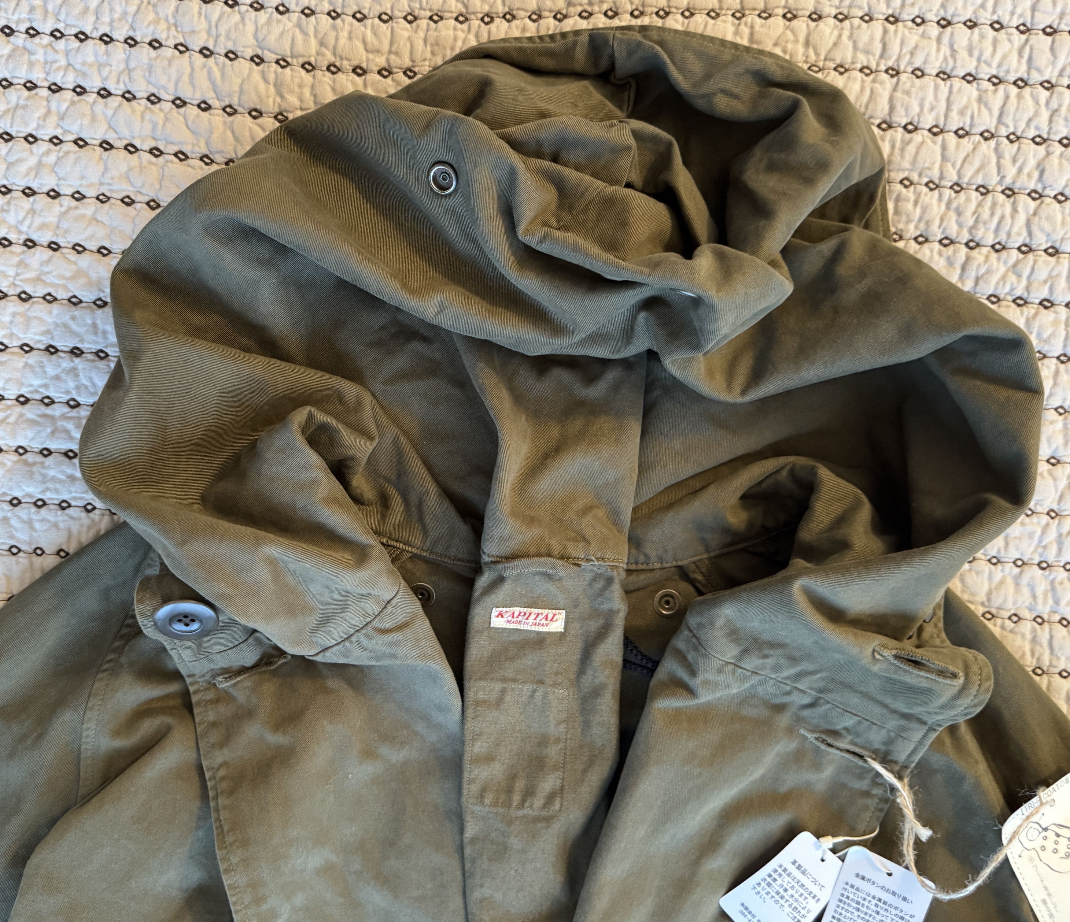 Kapital KAPITAL KATSURAGI BRUSHED TALL TRI-P COAT KHAKI SZ 1 Size US S / EU 44-46 / 1 - 2 Thumbnail